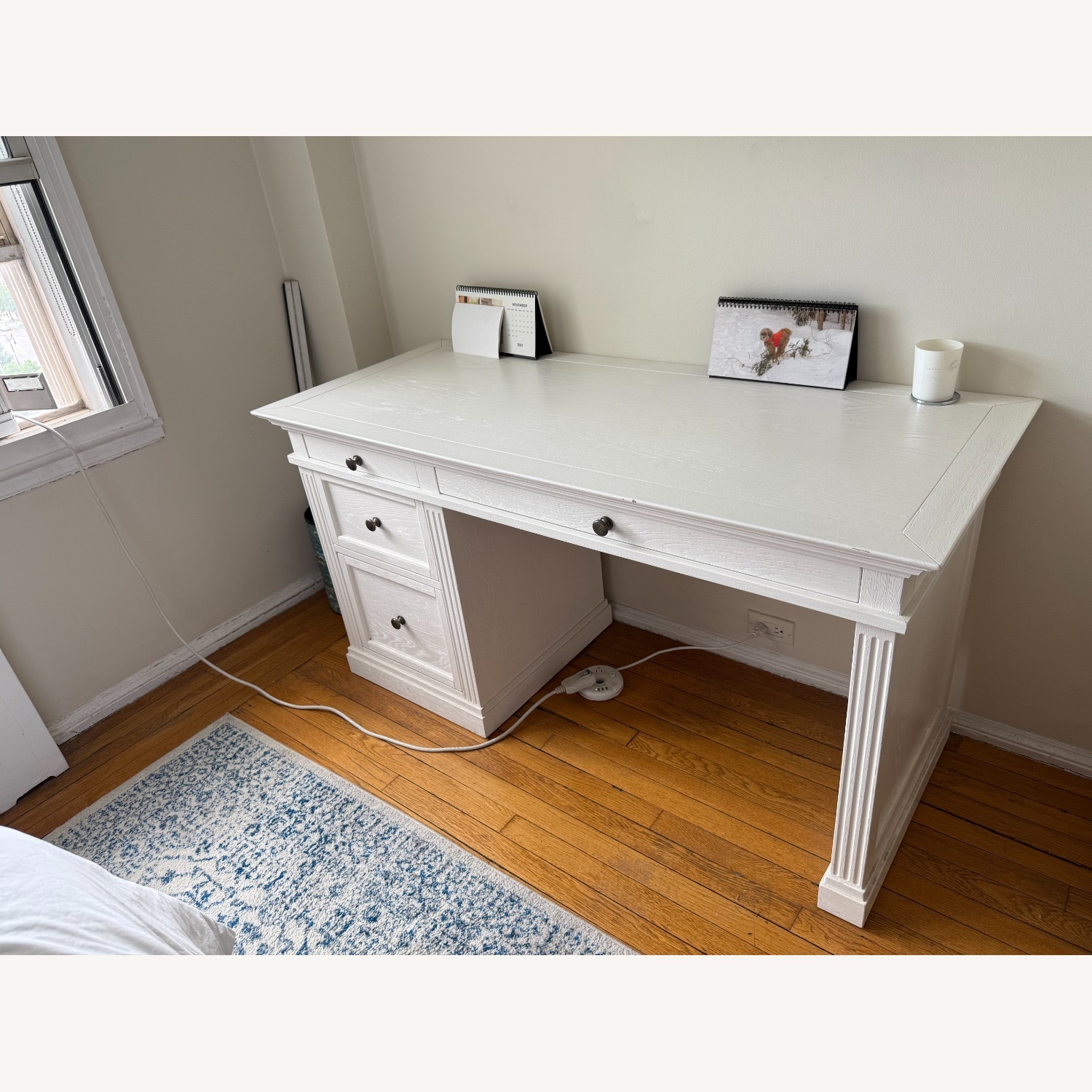 Pottery Barn Livingston Desk with Drawers - image-2