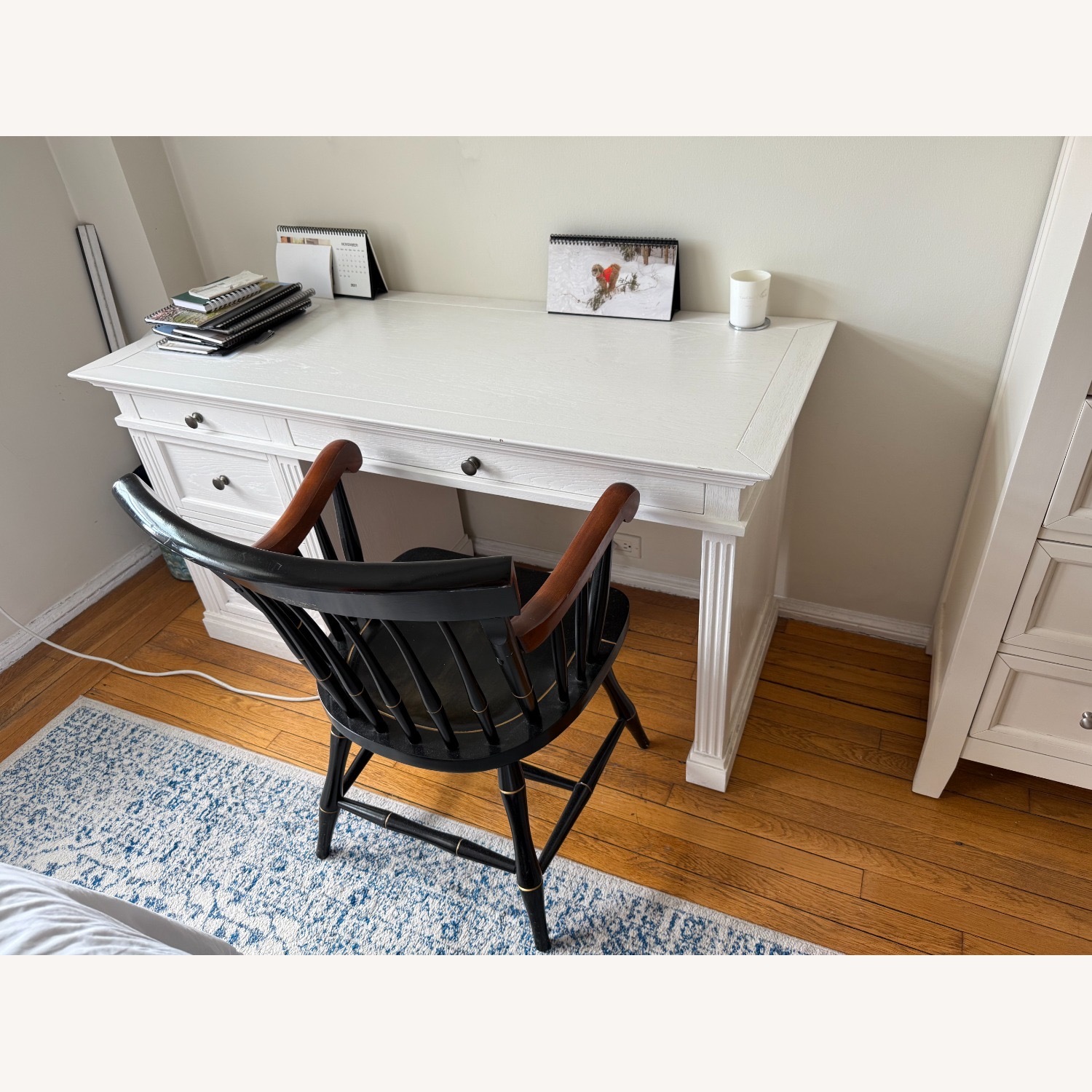 Pottery Barn Livingston Desk with Drawers - image-5