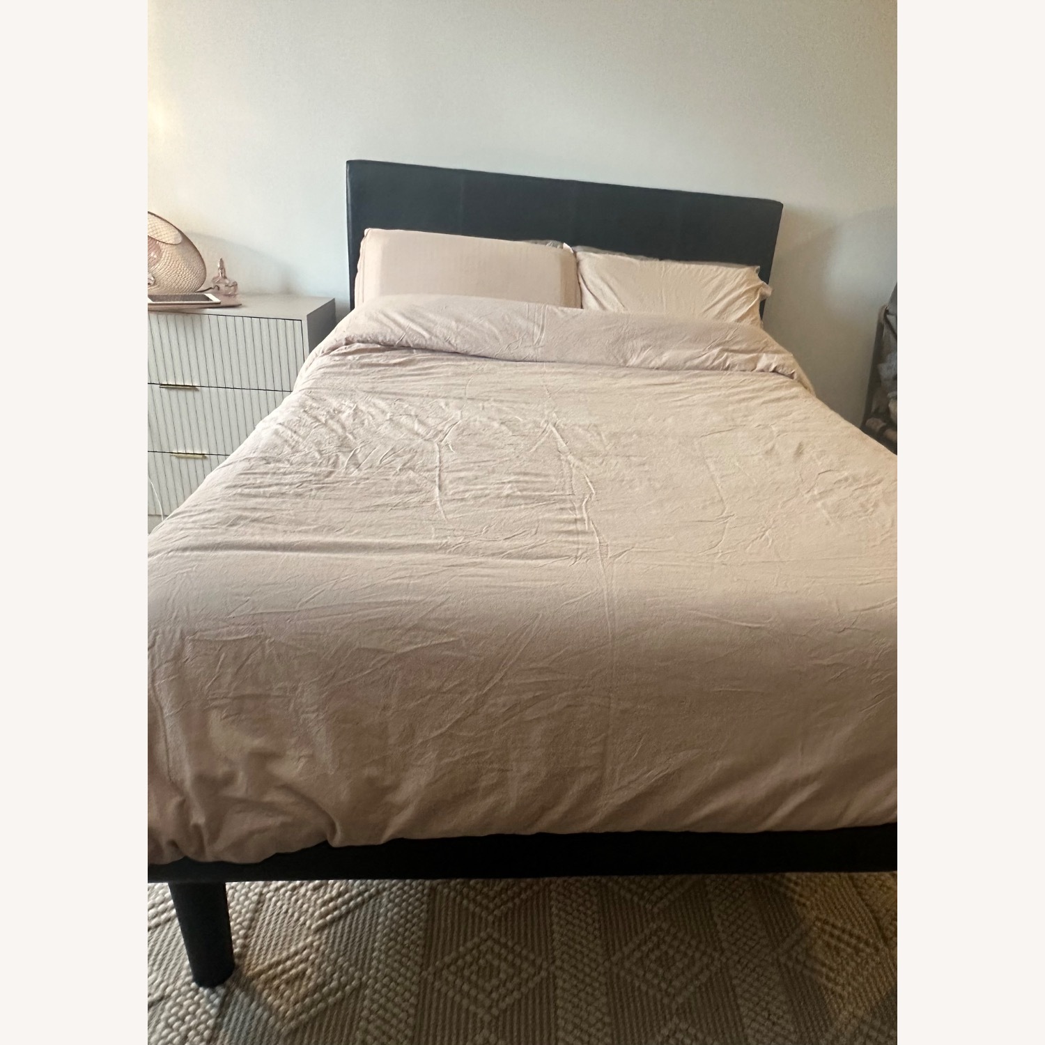 Wayfair Amaar Dark Brown Faux Leather Full Bed - image-5