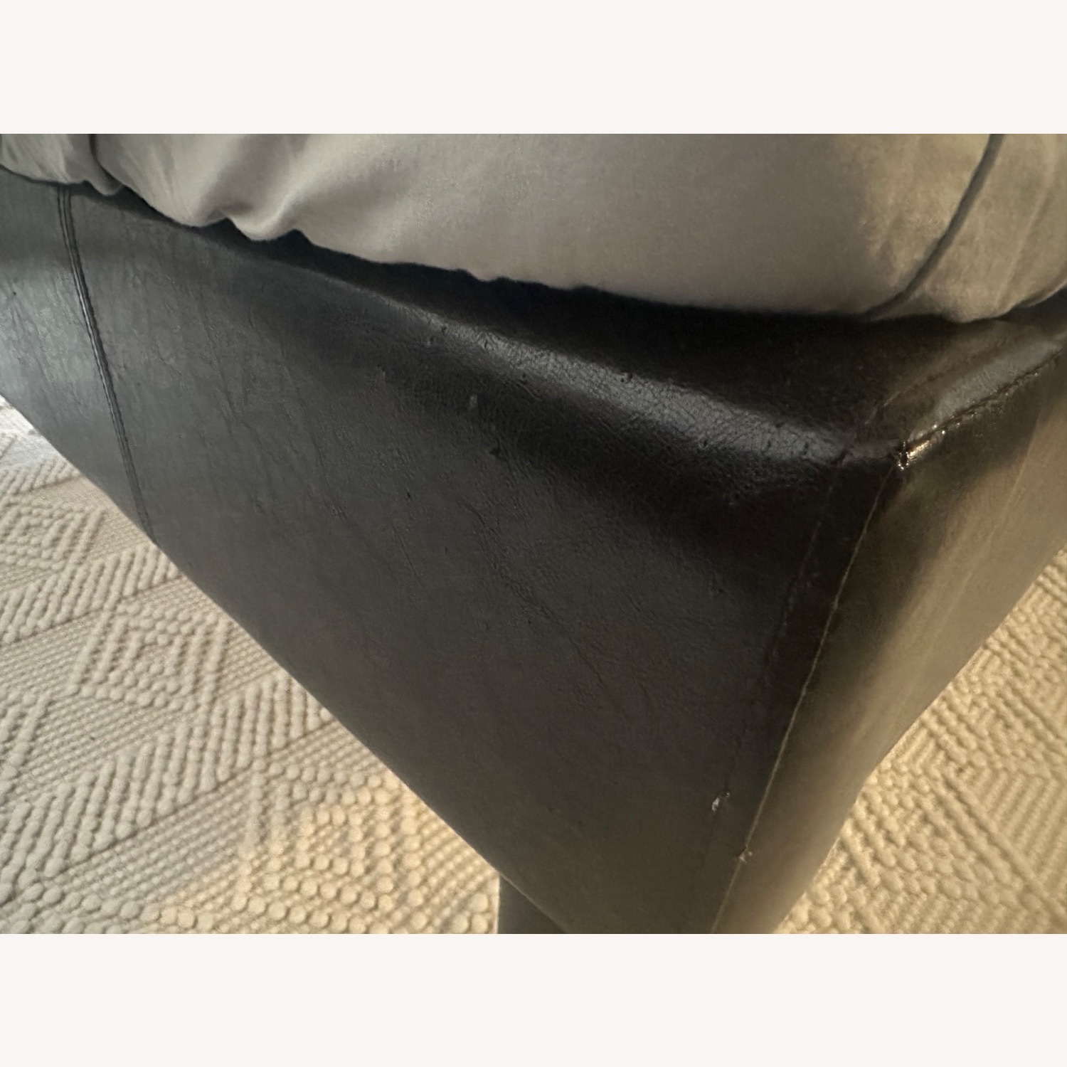 Wayfair Amaar Dark Brown Faux Leather Full Bed - image-3