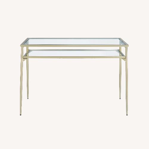 Used Gold Metal Desk for sale on AptDeco