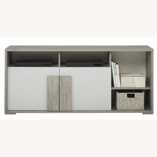 Used Rooms To Go Studio Place Gray 66 In. Console for sale on AptDeco