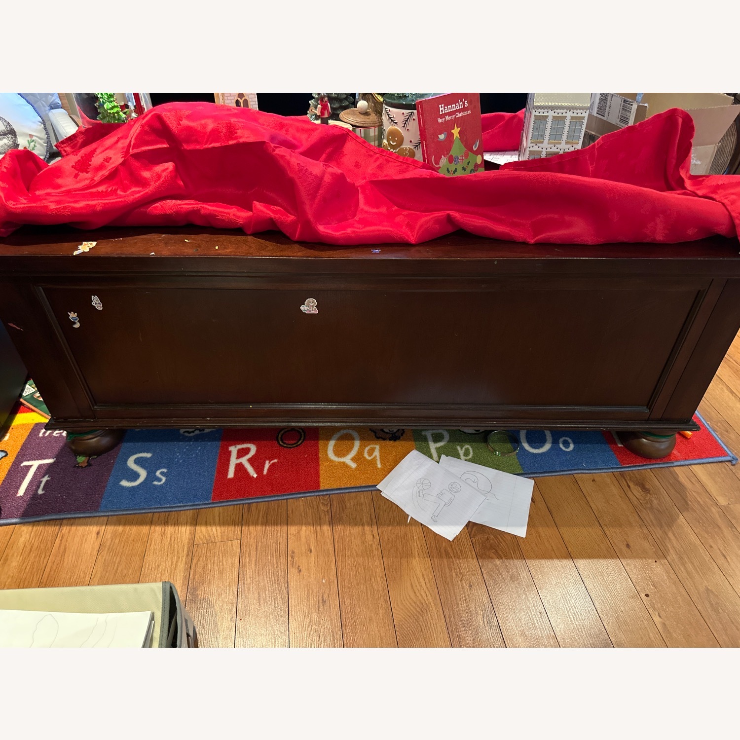 Wayfair Dark Brown Wood Chest - image-2