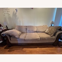 Ashley Furniture Light Brown Wood Sofa Sleeper