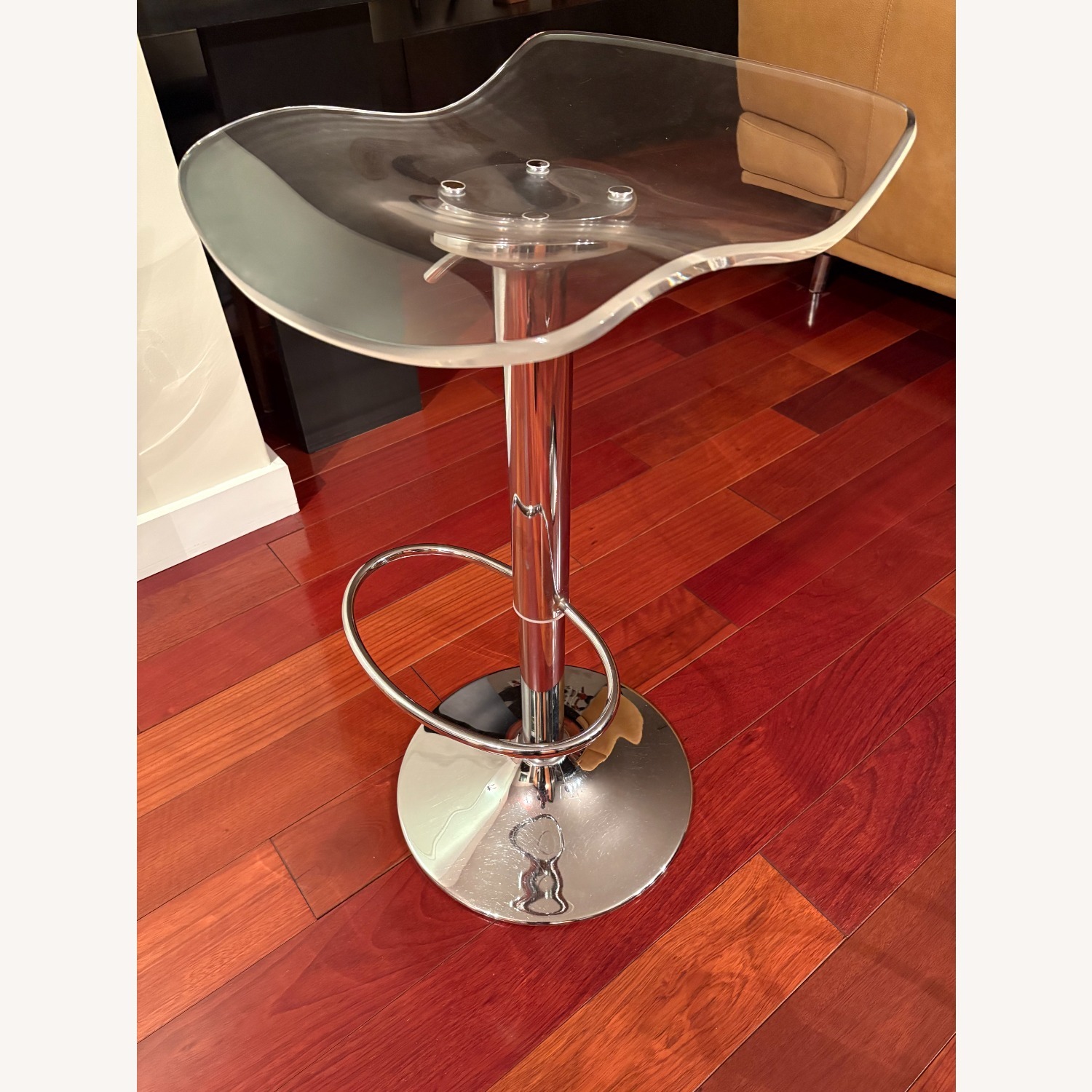 Hogans Swivel Adjustable Height Counter Stool with Metal Frame (Set of 2) - image-1