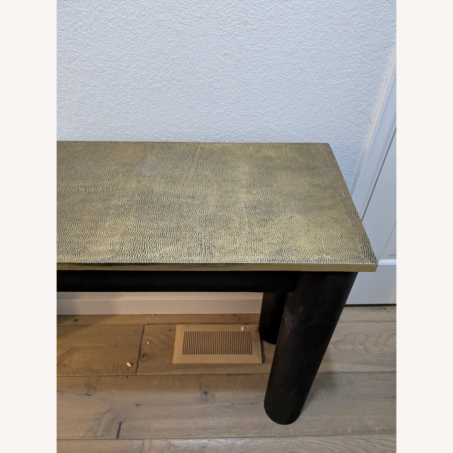 Dark Brown Metal Side Table - image-2
