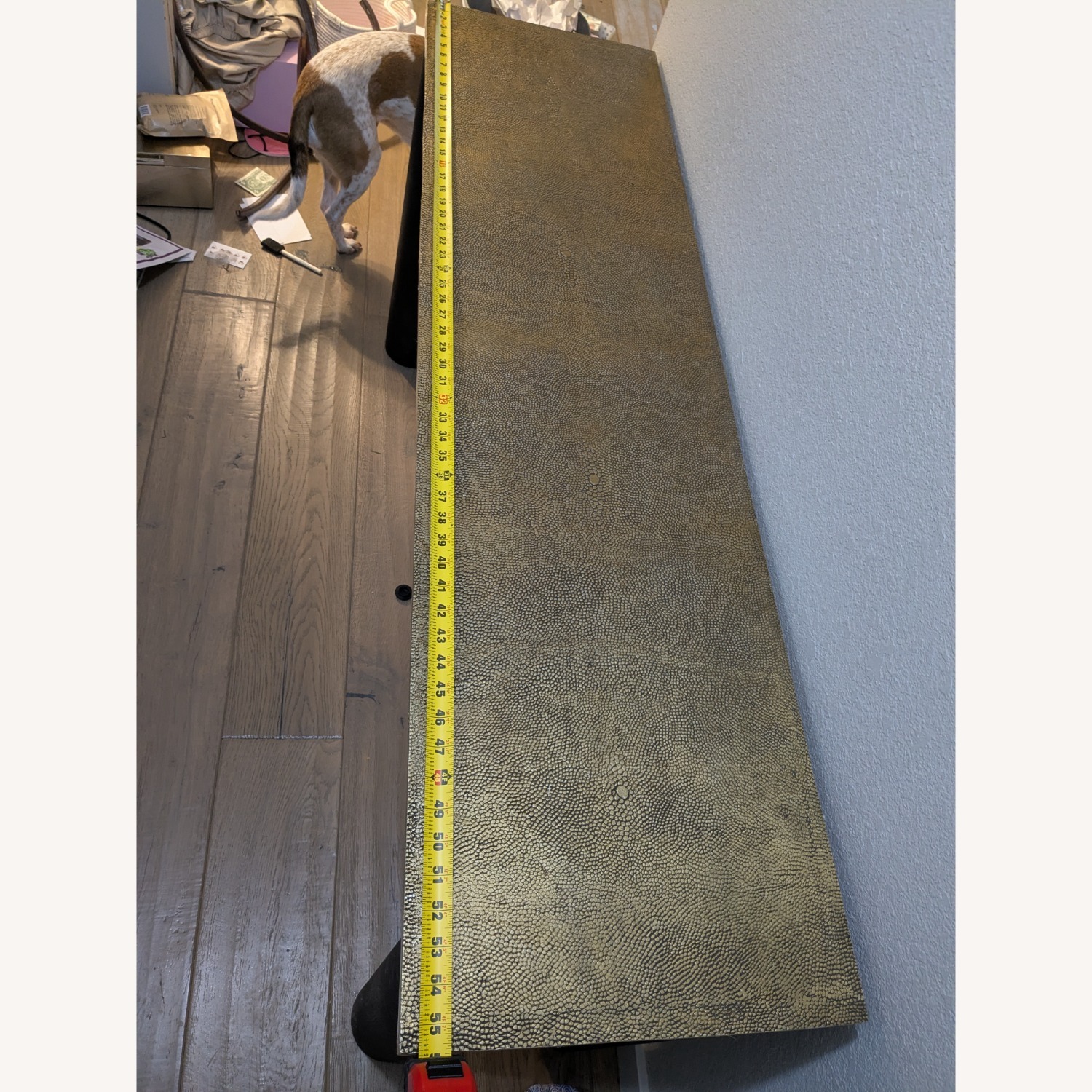 Dark Brown Metal Side Table - image-4