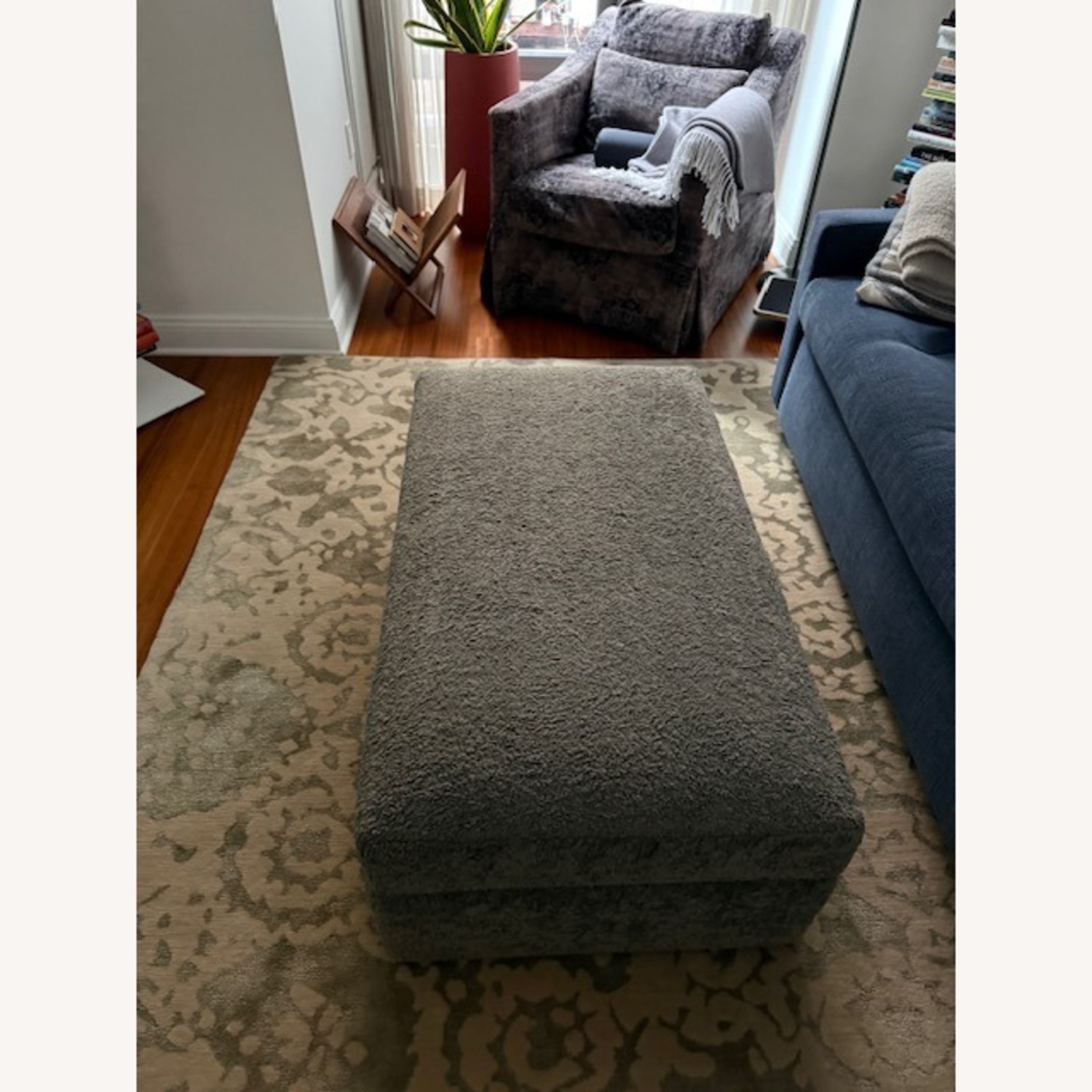 CISCO Brothers Dark Gray Ottoman - image-1