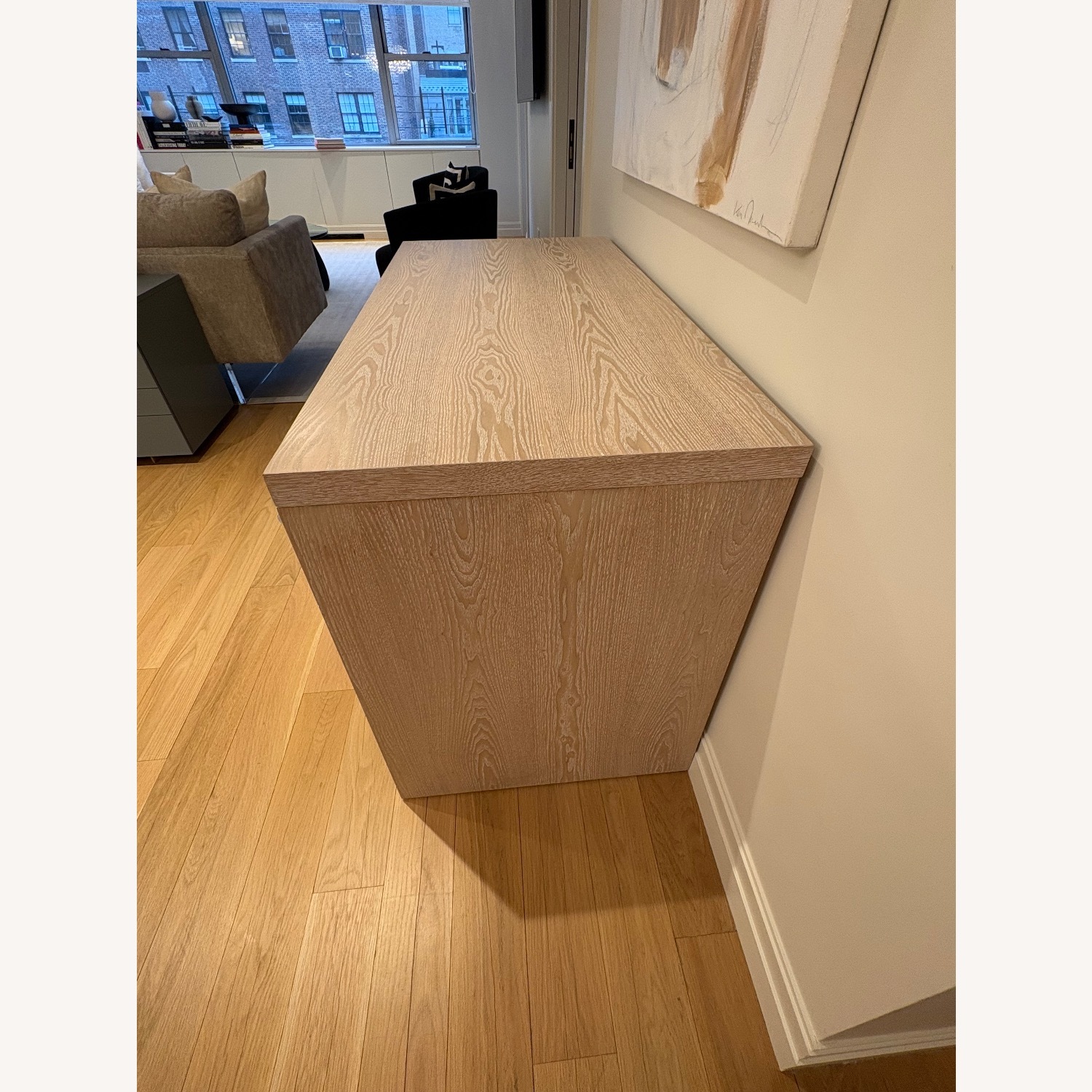 Worlds Away Natural Wood Ralph Desk - image-8