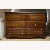 Dark Brown Wood Dresser