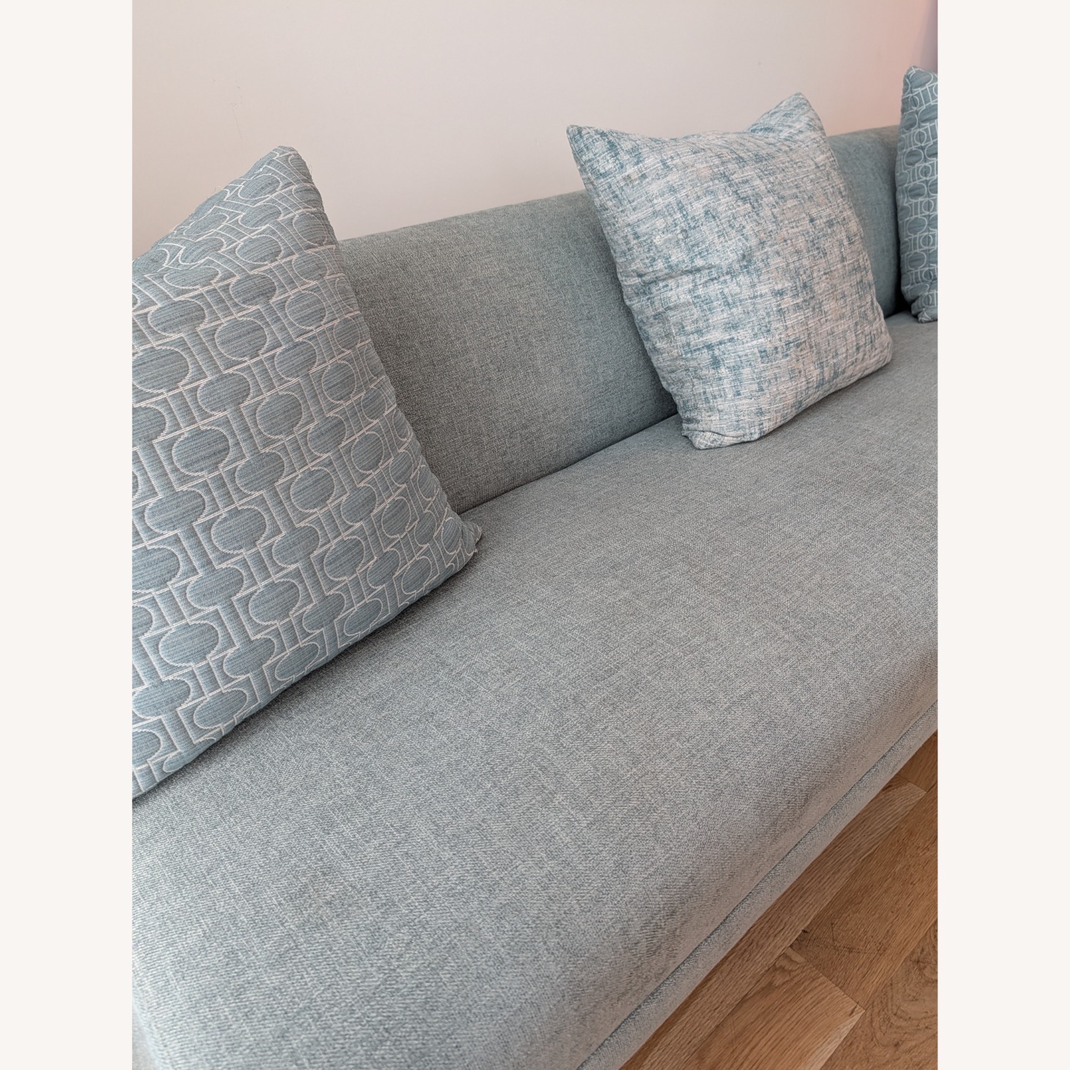 Bernhardt Lucite Sofa with Pillows - image-12