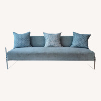 Bernhardt Lucite Sofa with Pillows