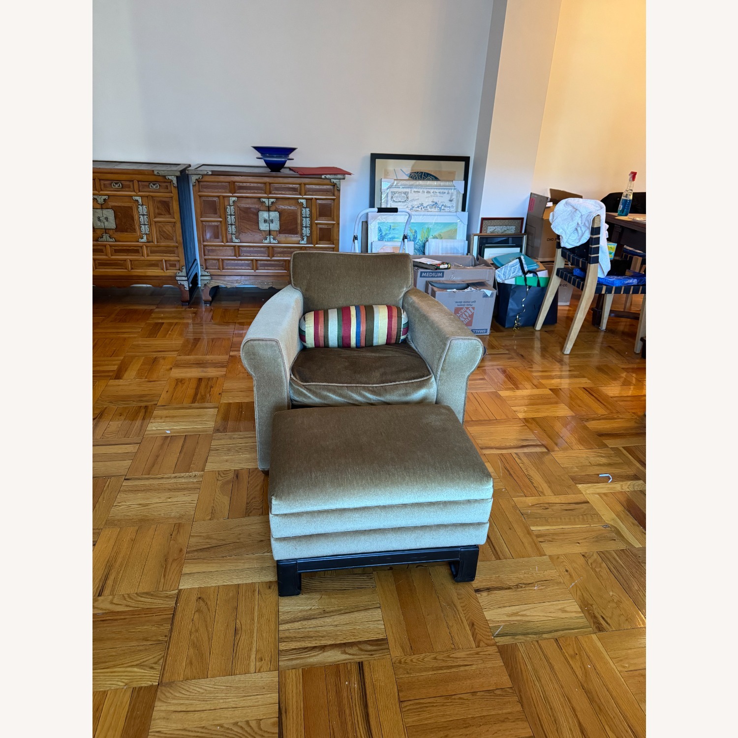 Velvet Mohair Armchair - image-3