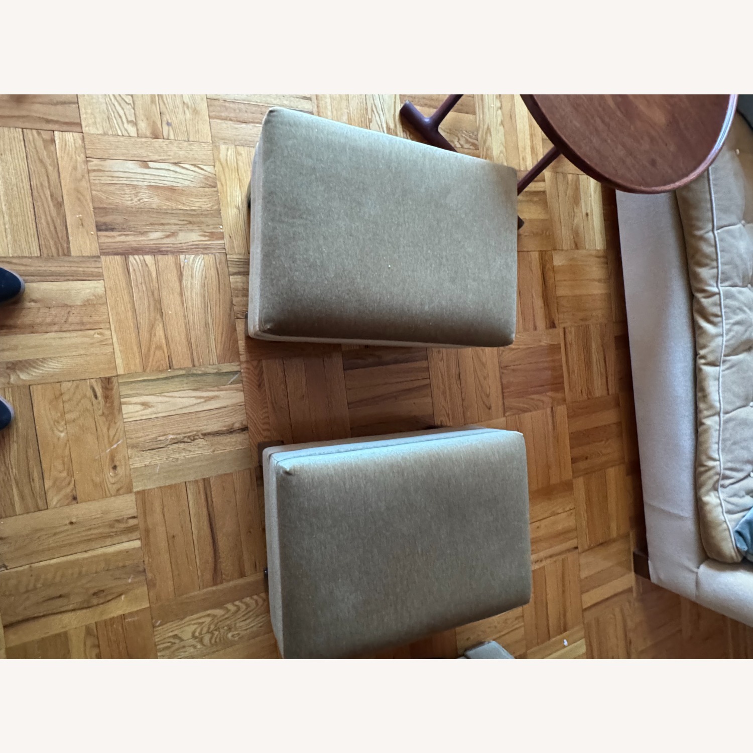 Velvet Mohair Ottoman - image-3