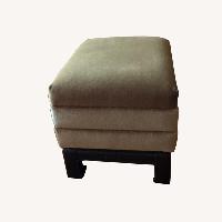 Velvet Mohair Ottoman