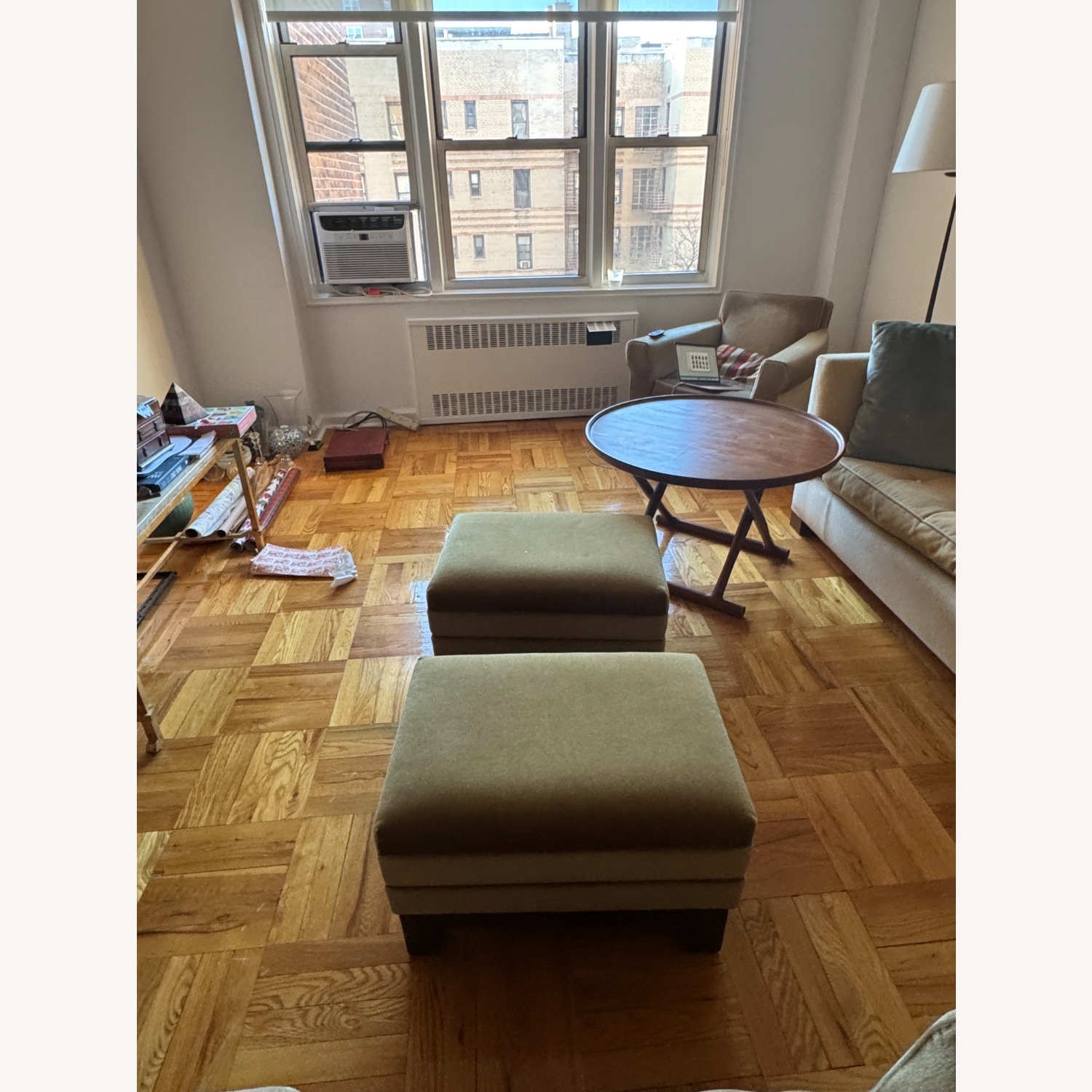 Velvet Mohair Ottoman - image-2