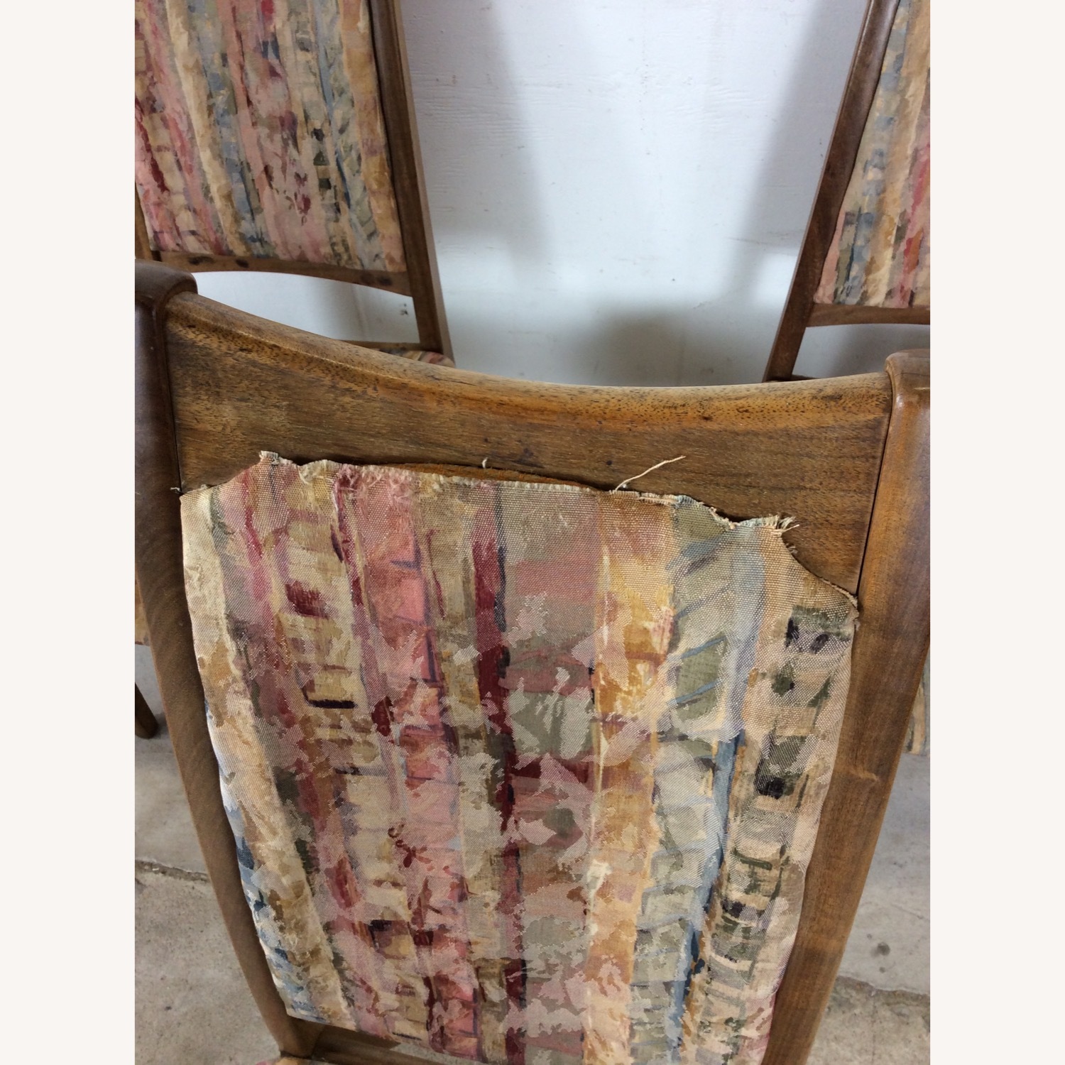 Set of 6 MCM Dining Chairs with Vintage Upholstery - image-5