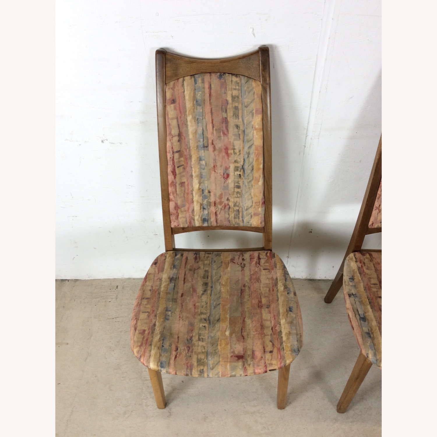 Set of 6 MCM Dining Chairs with Vintage Upholstery - image-13