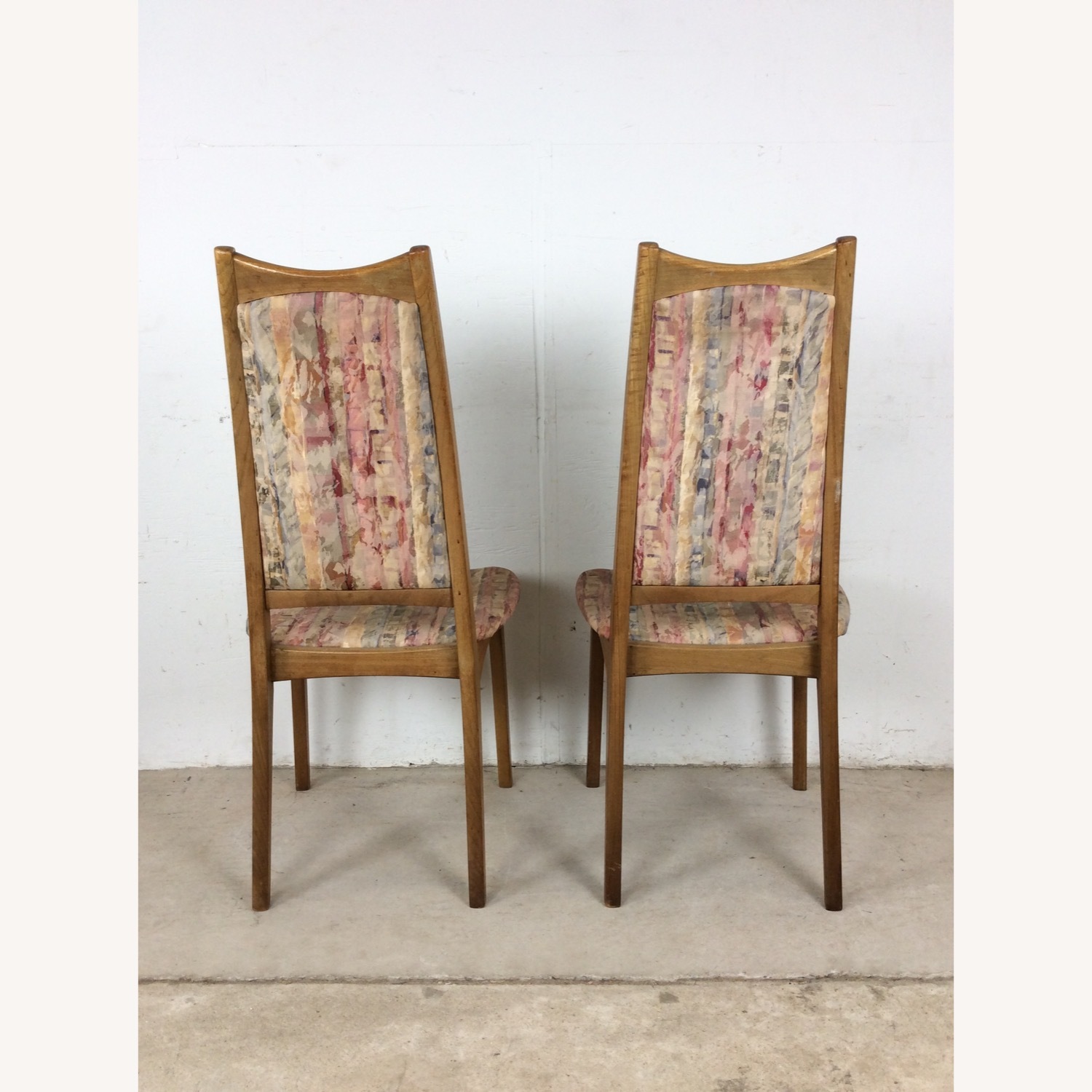 Set of 6 MCM Dining Chairs with Vintage Upholstery - image-28