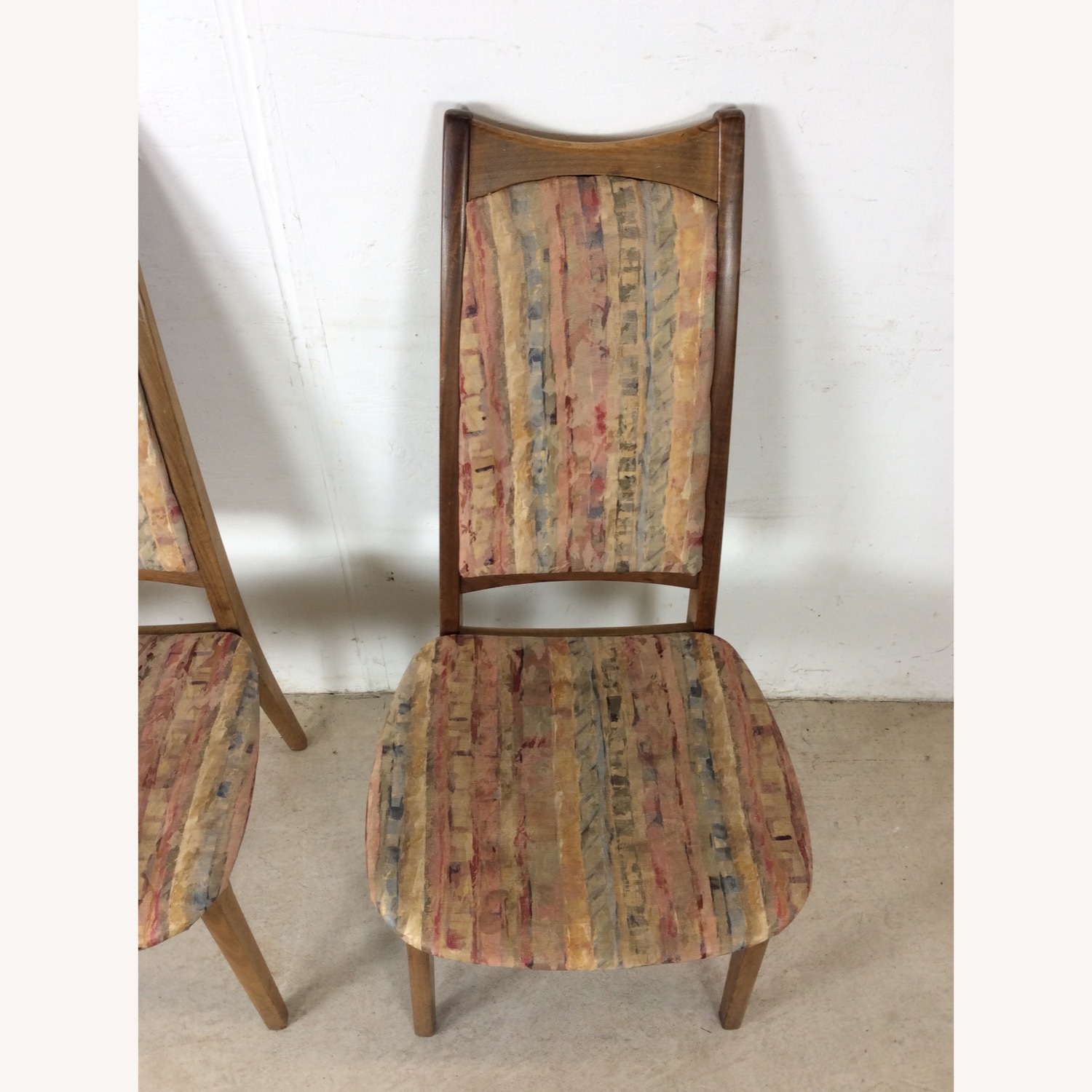 Set of 6 MCM Dining Chairs with Vintage Upholstery - image-14