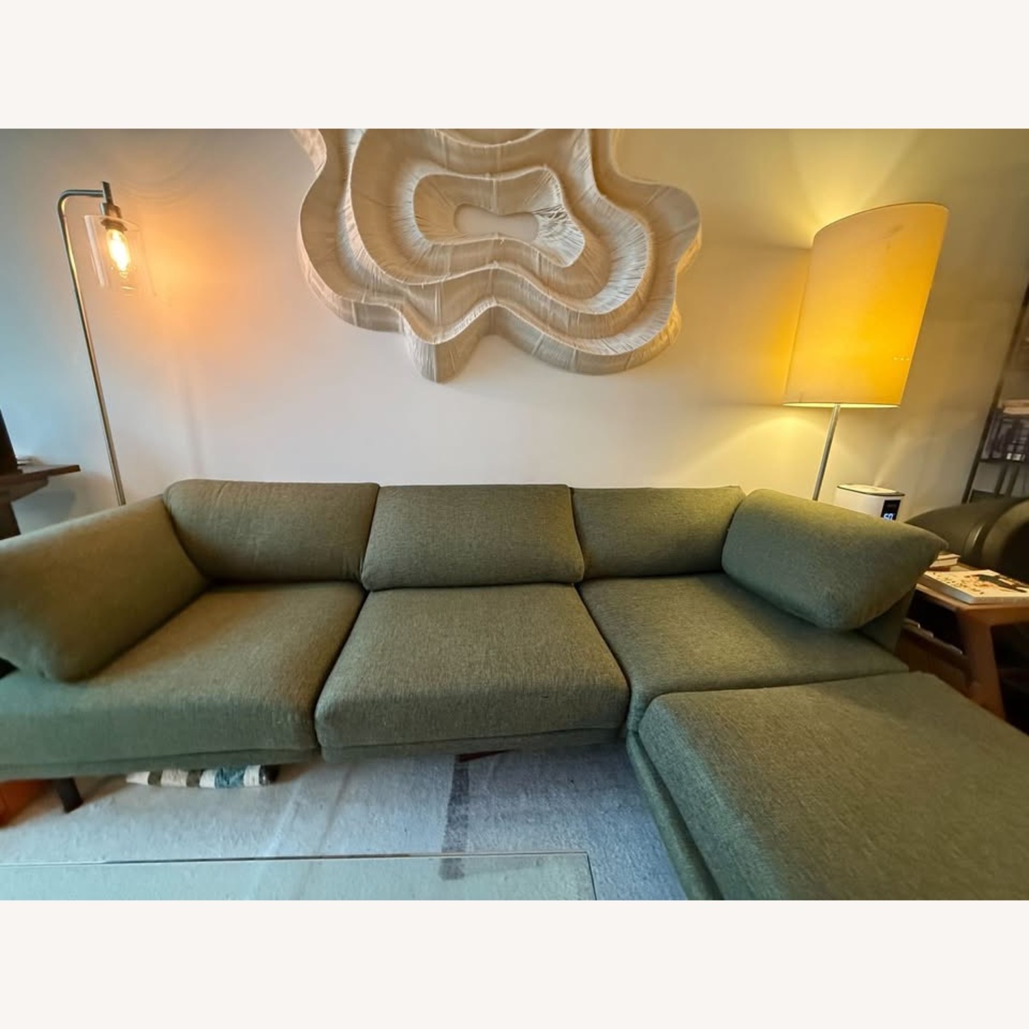 Burrow Range Green Fabric 3+ Piece Sectional - image-1