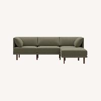 Burrow Range Green Fabric 3+ Piece Sectional