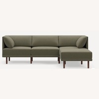 Burrow Range Green Fabric 3+ Piece Sectional