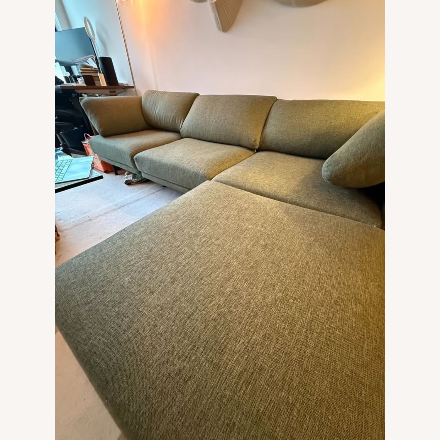 Burrow Range Green Fabric 3+ Piece Sectional - image-2