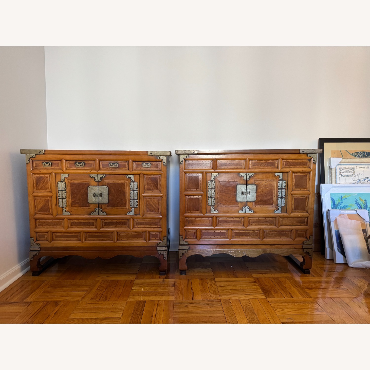 Vintage/Antique Korean Wood Chest - image-2