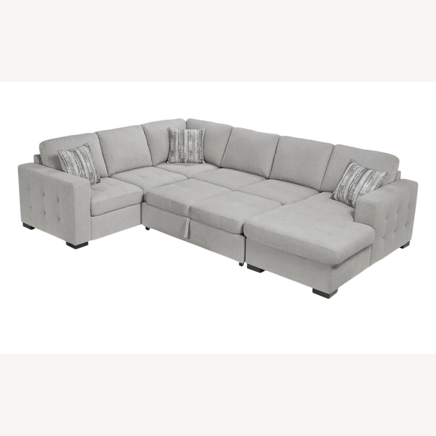 Rooms To Go Angelino Heights Light Gray 3+ Piece Sectional - image-5