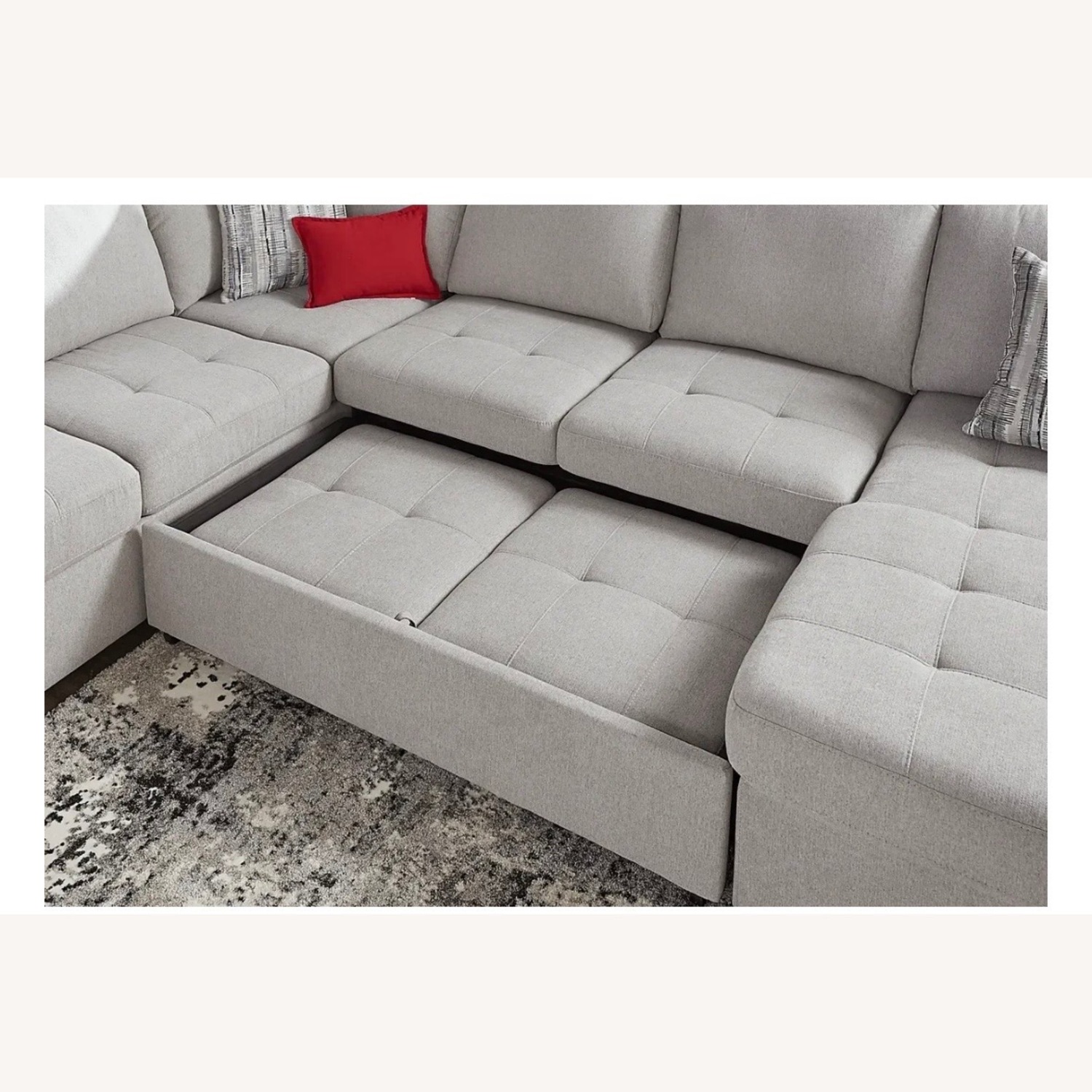 Rooms To Go Angelino Heights Light Gray 3+ Piece Sectional - image-6