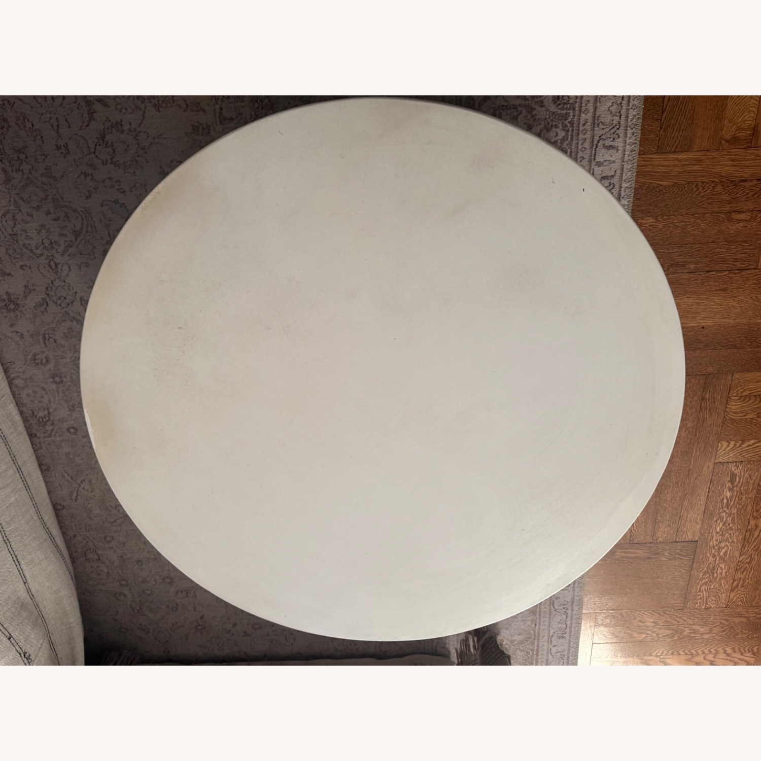 CB2 Cap Round White Coffee Table - image-4