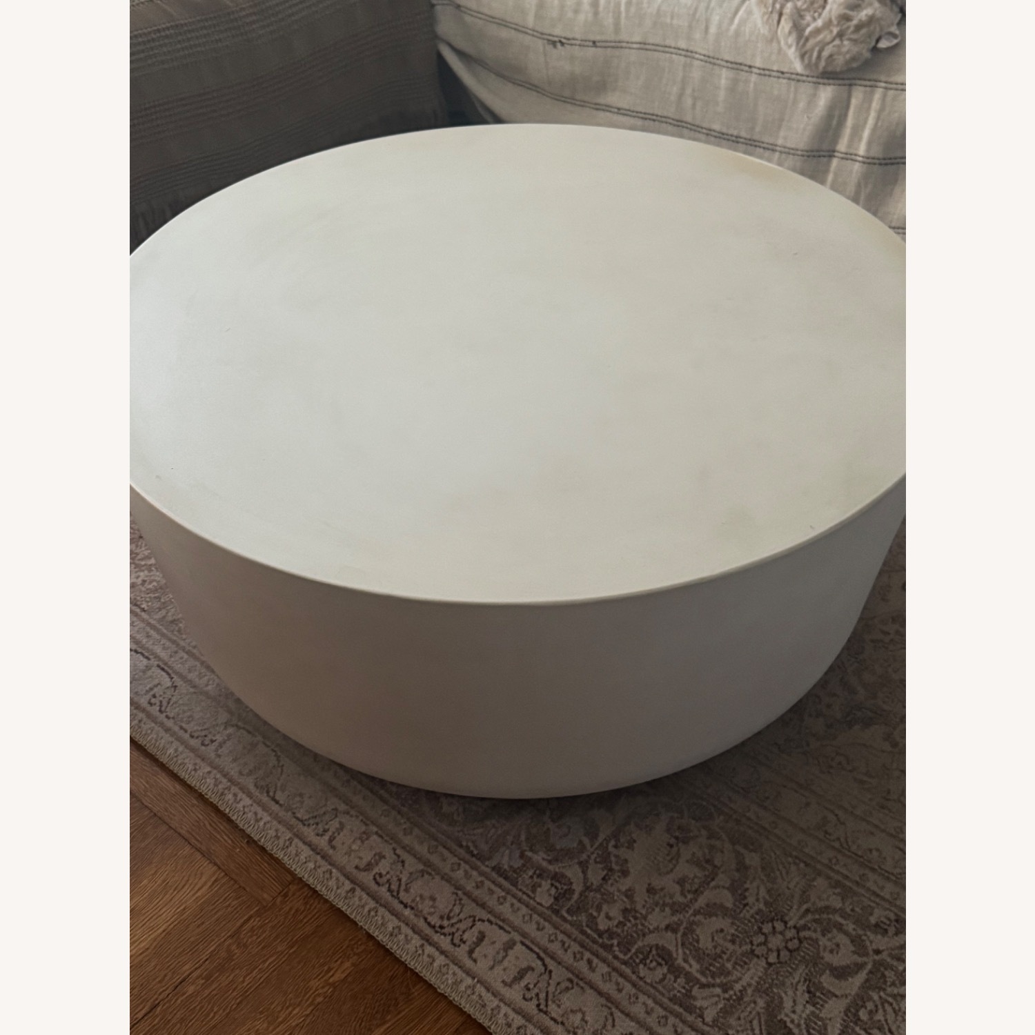 CB2 Cap Round White Coffee Table - image-7