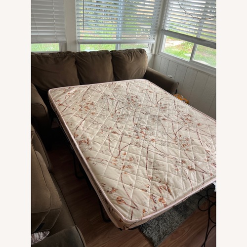 Used Ashley Furniture Dark Brown Sleeper Sofa for sale on AptDeco