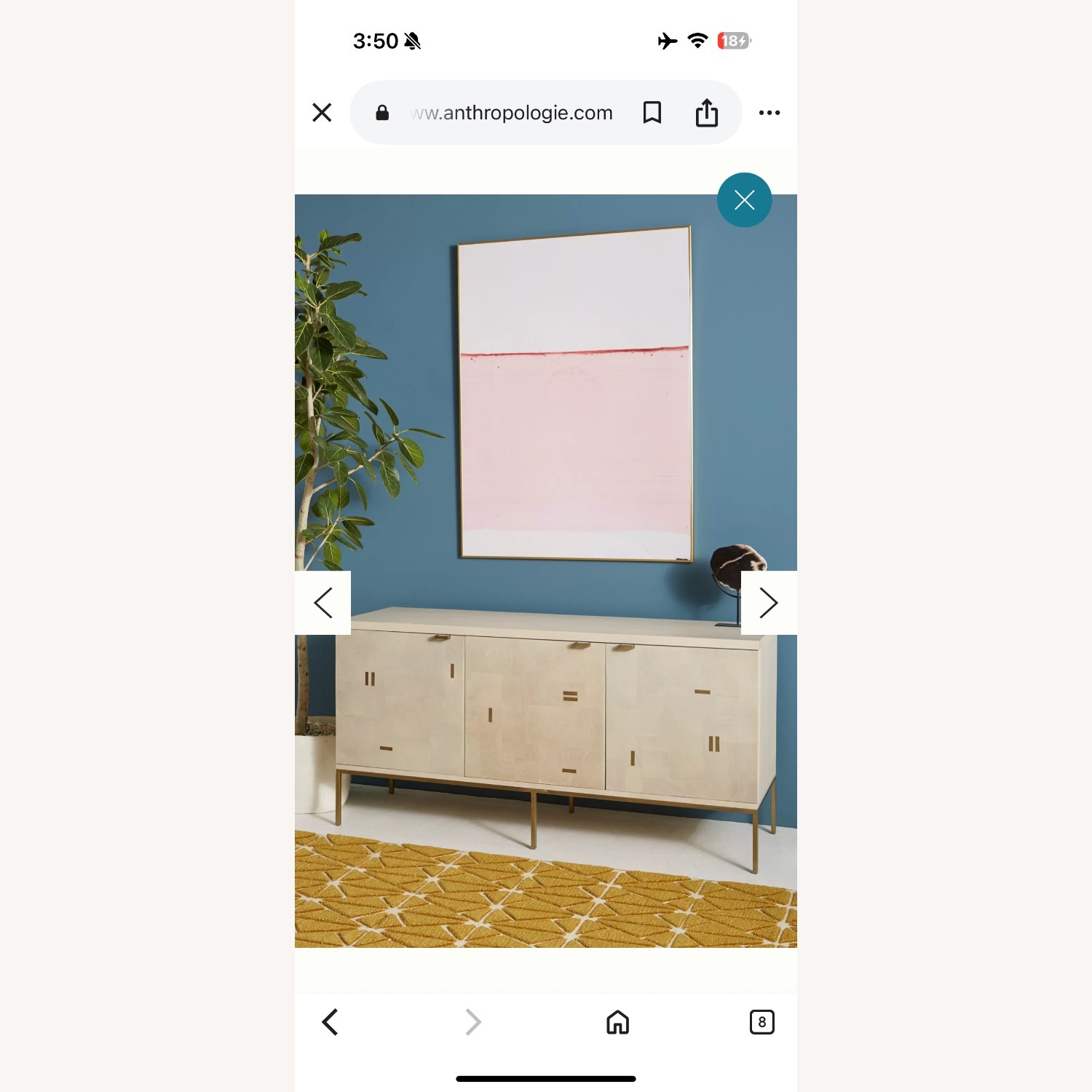 Anthropologie Devaney Buffet Wood Media Storage - image-4