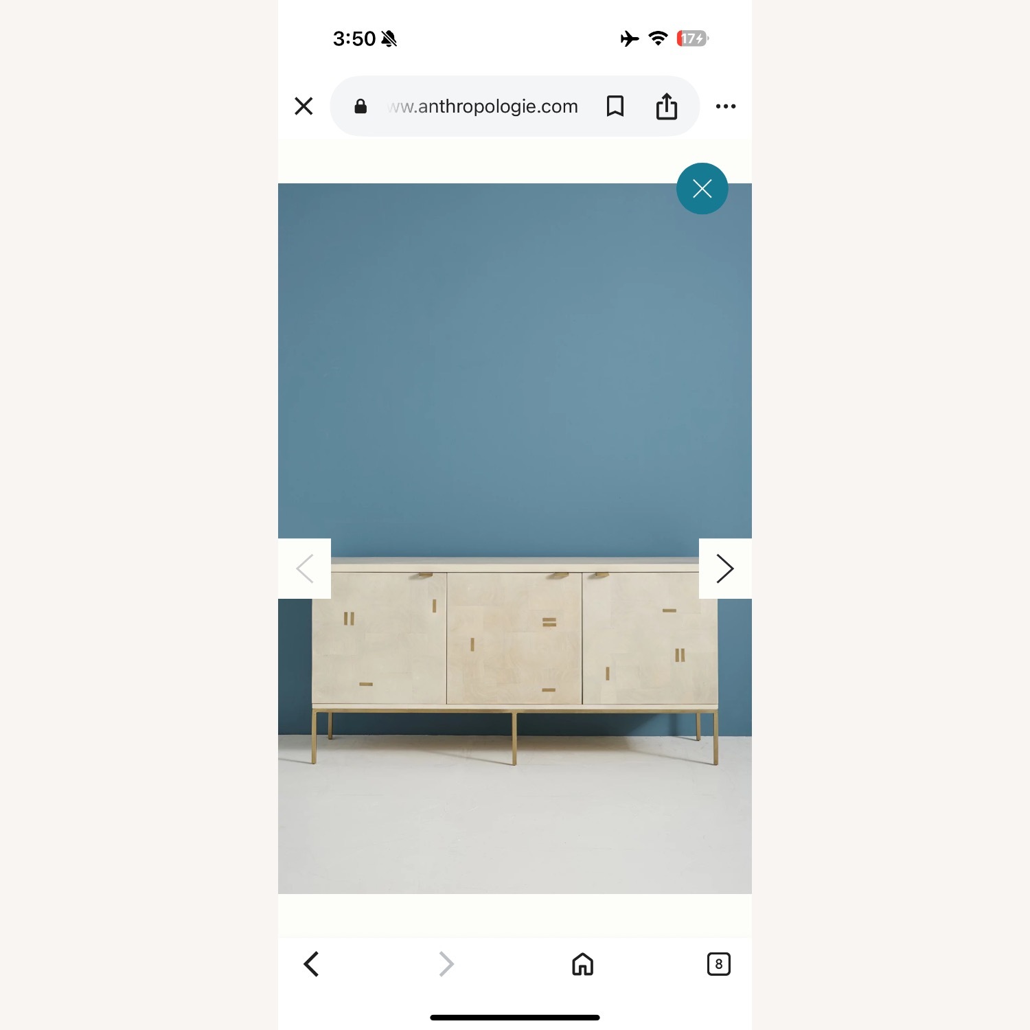 Anthropologie Devaney Buffet Wood Media Storage - image-2