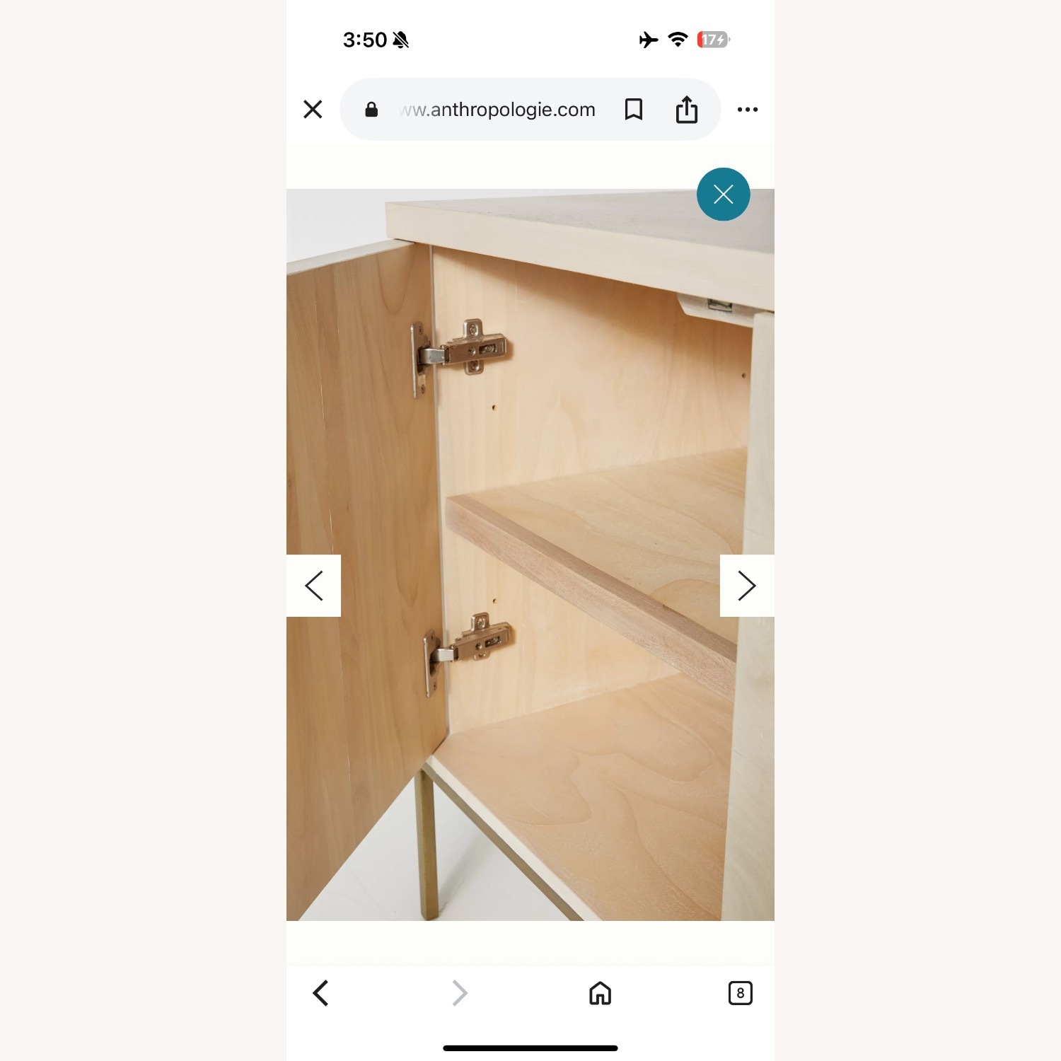 Anthropologie Devaney Buffet Wood Media Storage - image-5