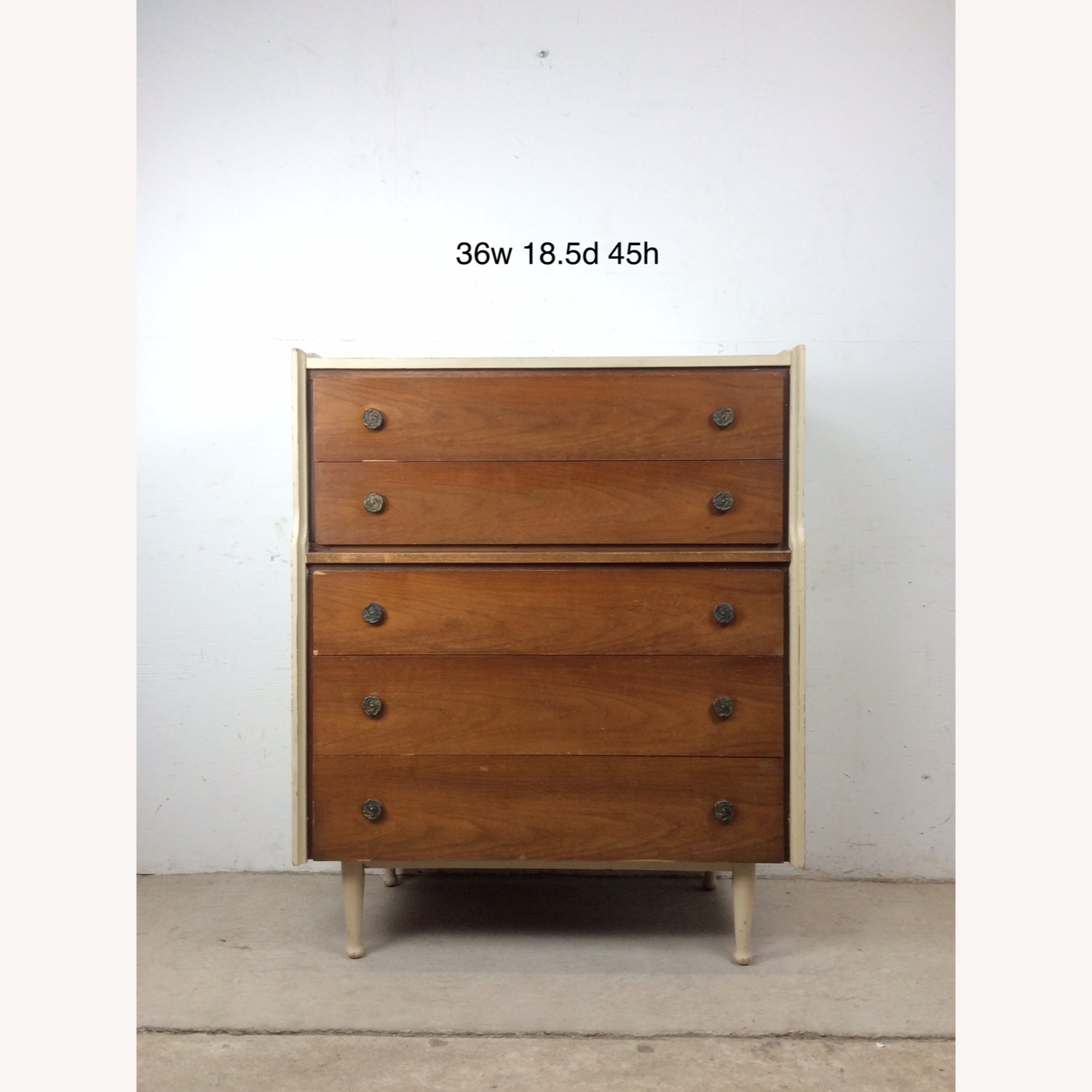 Mid Century 5 Drawer Highboy by Mainline by Hooker - image-30