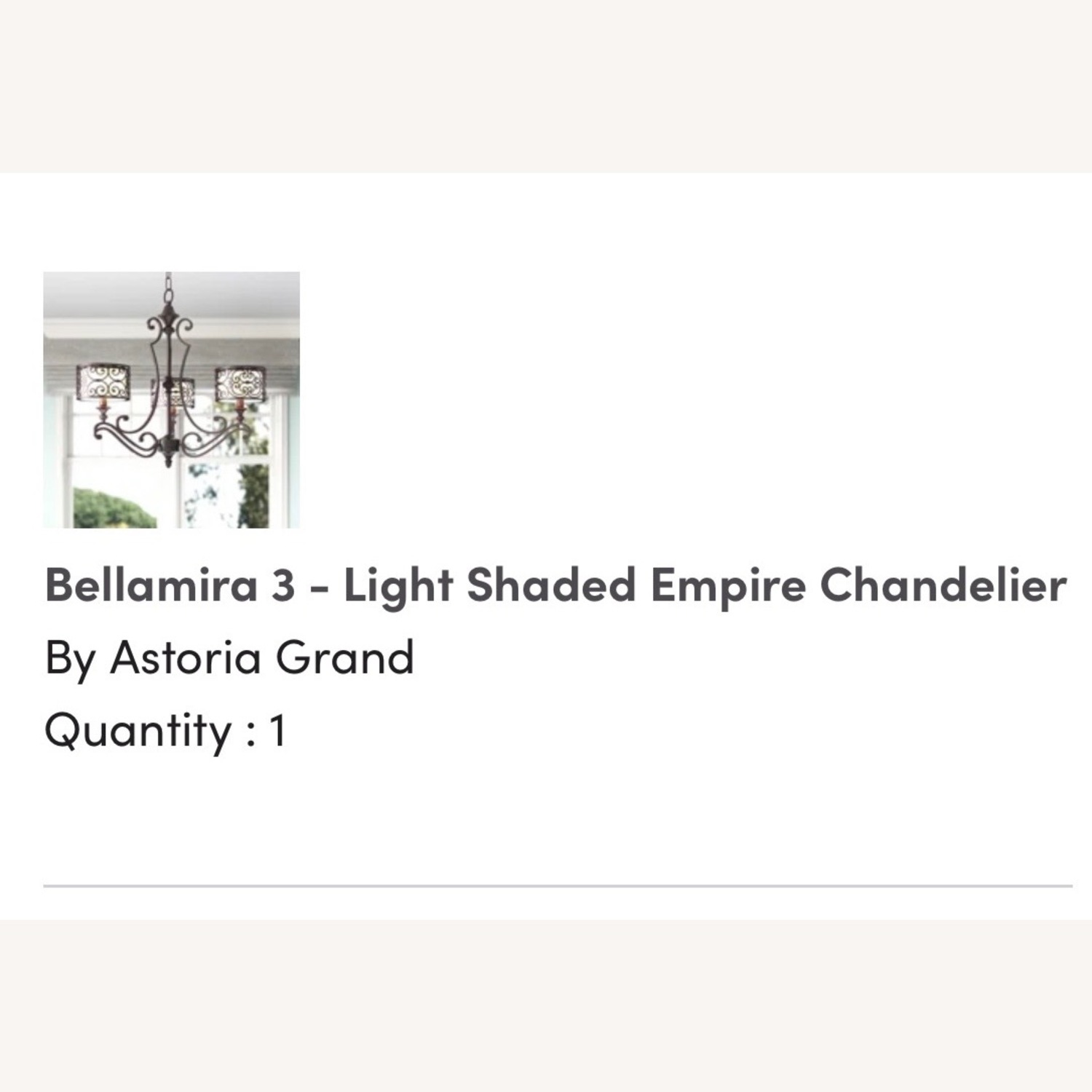 Bella Mira Light Shaded Empire Chandelier  - image-2