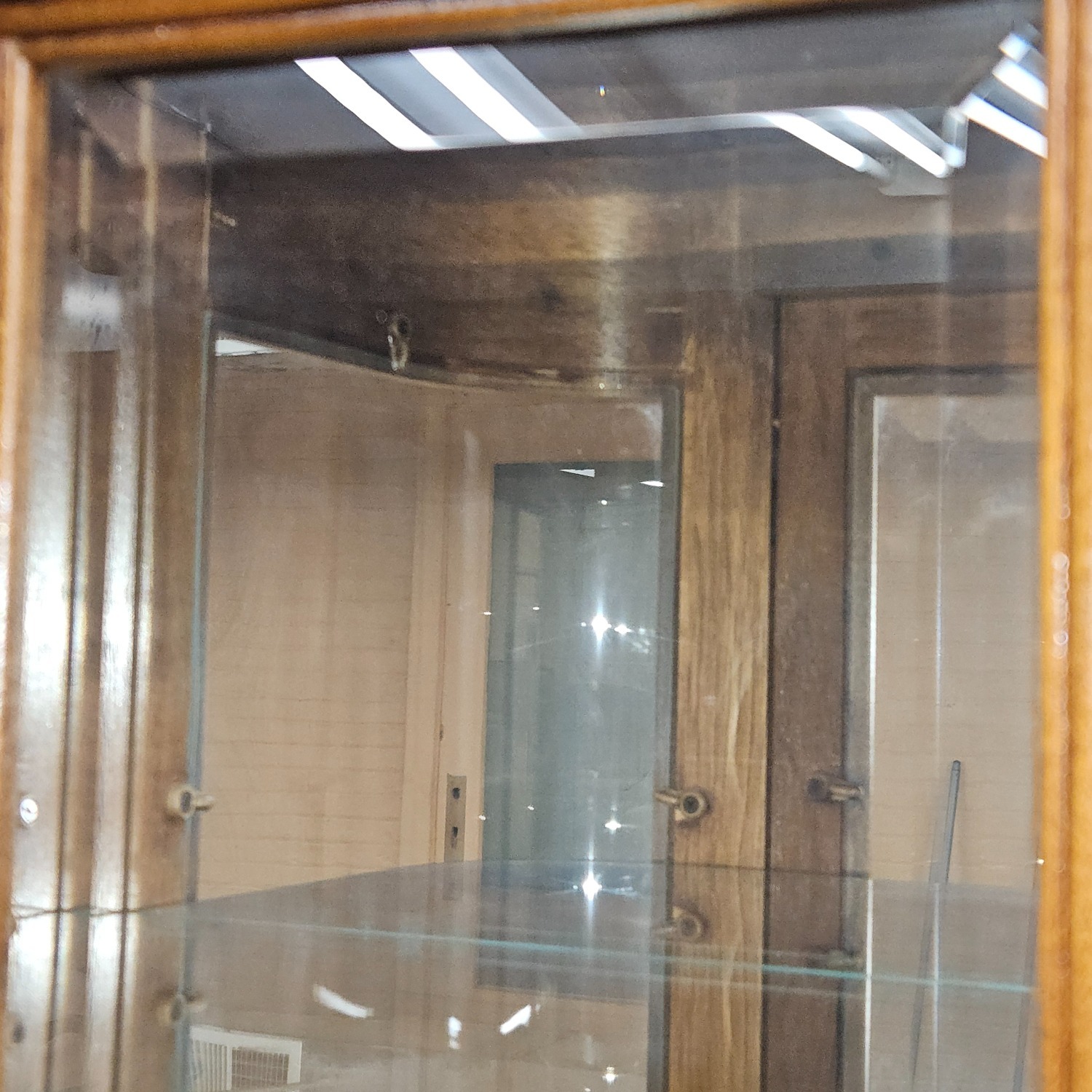 Pulaski Hardwood Curved Glass Mirror Curio Cabinet - image-5