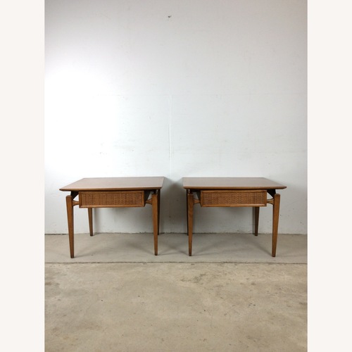 Used Pair MCM End Tables with Drawer by Lane Furniture for sale on AptDeco