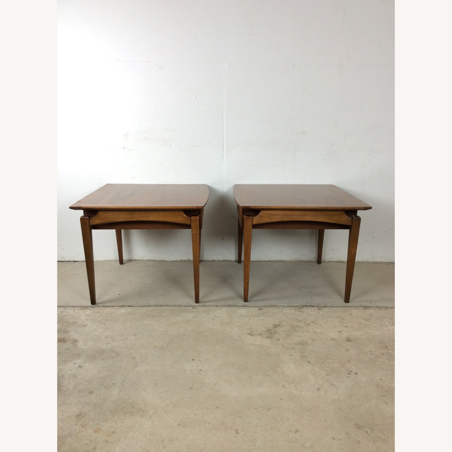 Pair MCM End Tables with Drawer by Lane Furniture - image-16