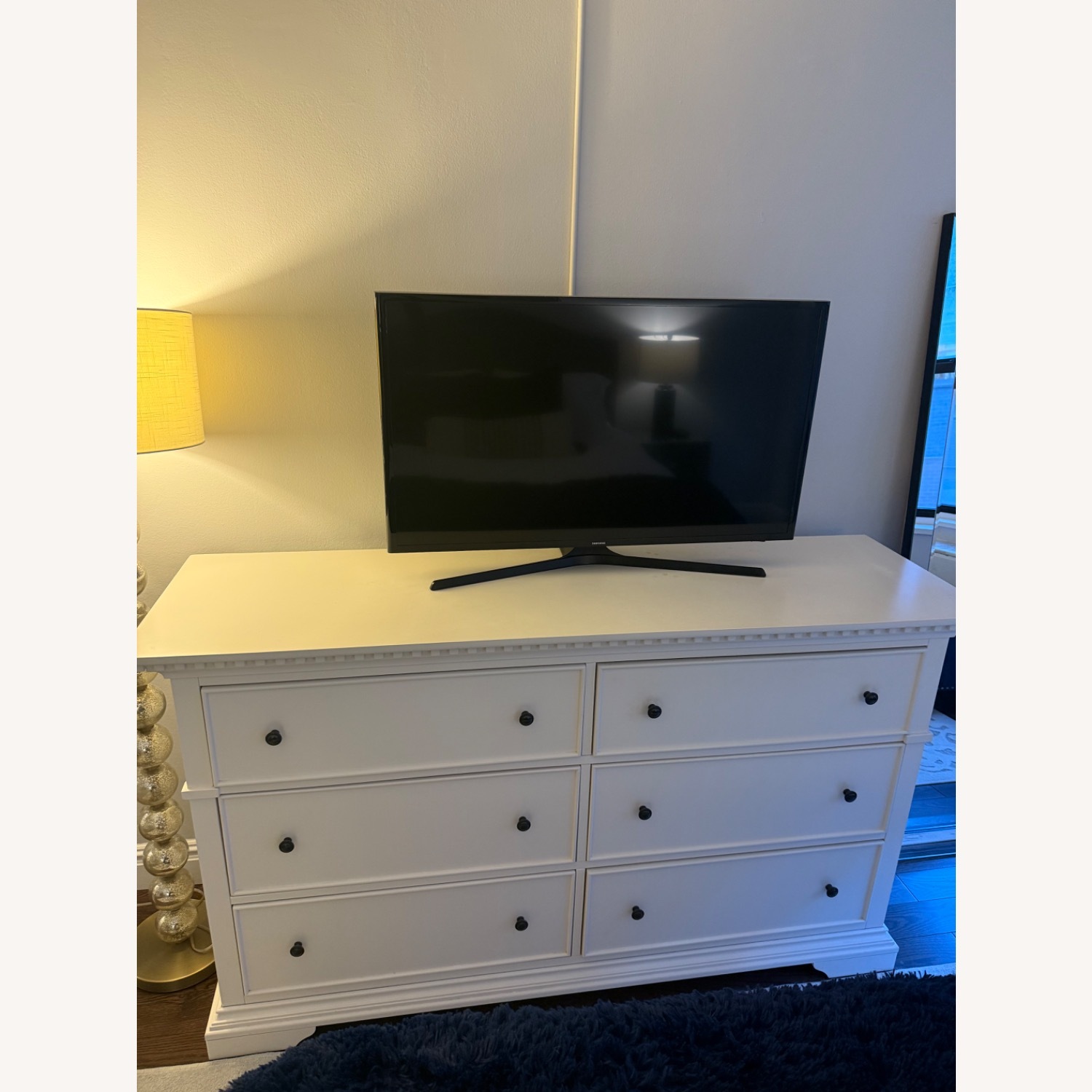 Raymour & Flanigan Angelina White Wood Dresser - image-5