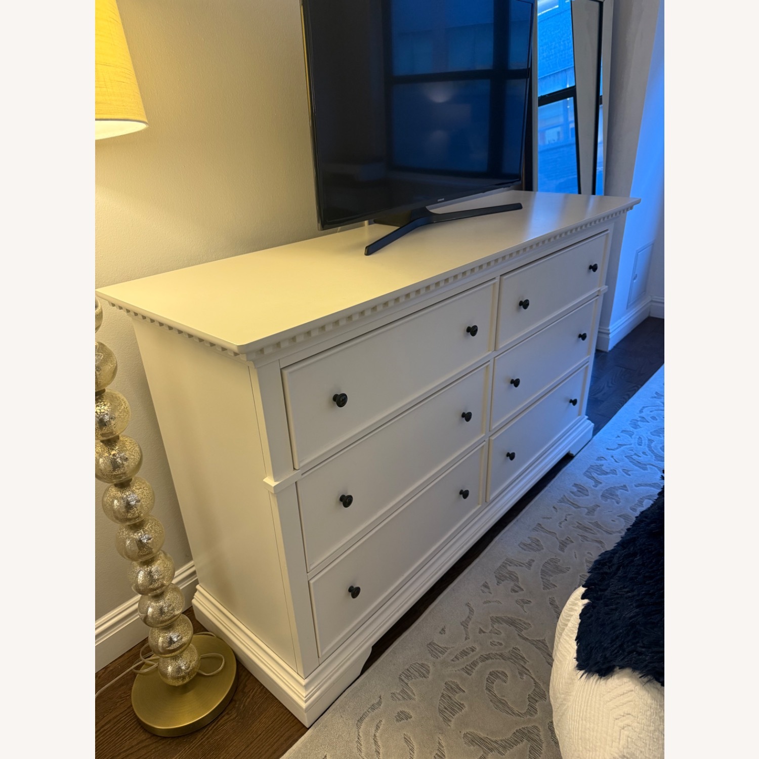 Raymour & Flanigan Angelina White Wood Dresser - image-6