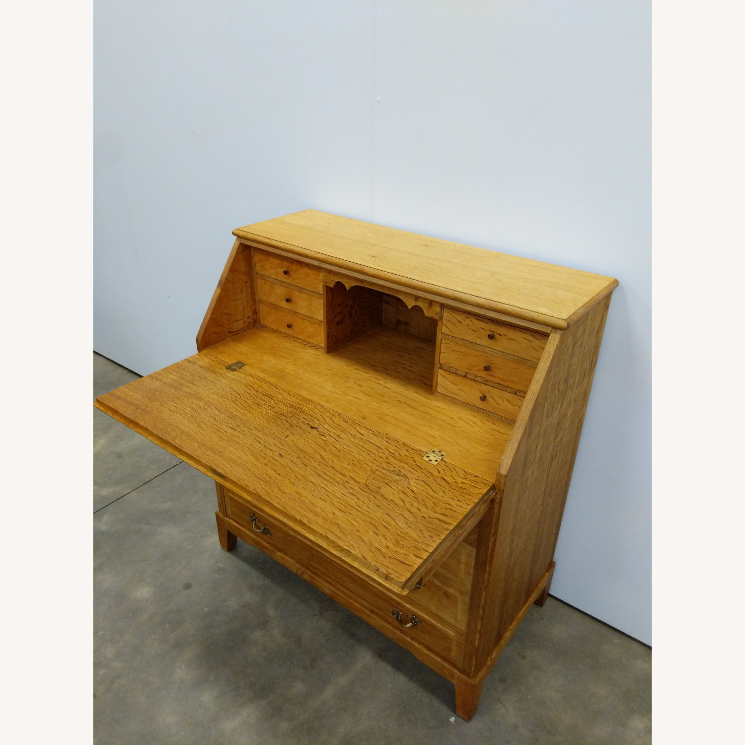 Vintage Danish Oak Secretary Desk - image-3