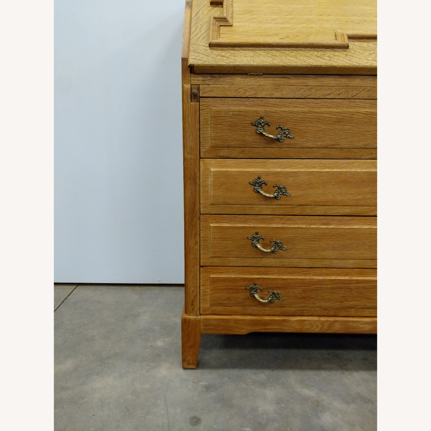 Vintage Danish Oak Secretary Desk - image-6
