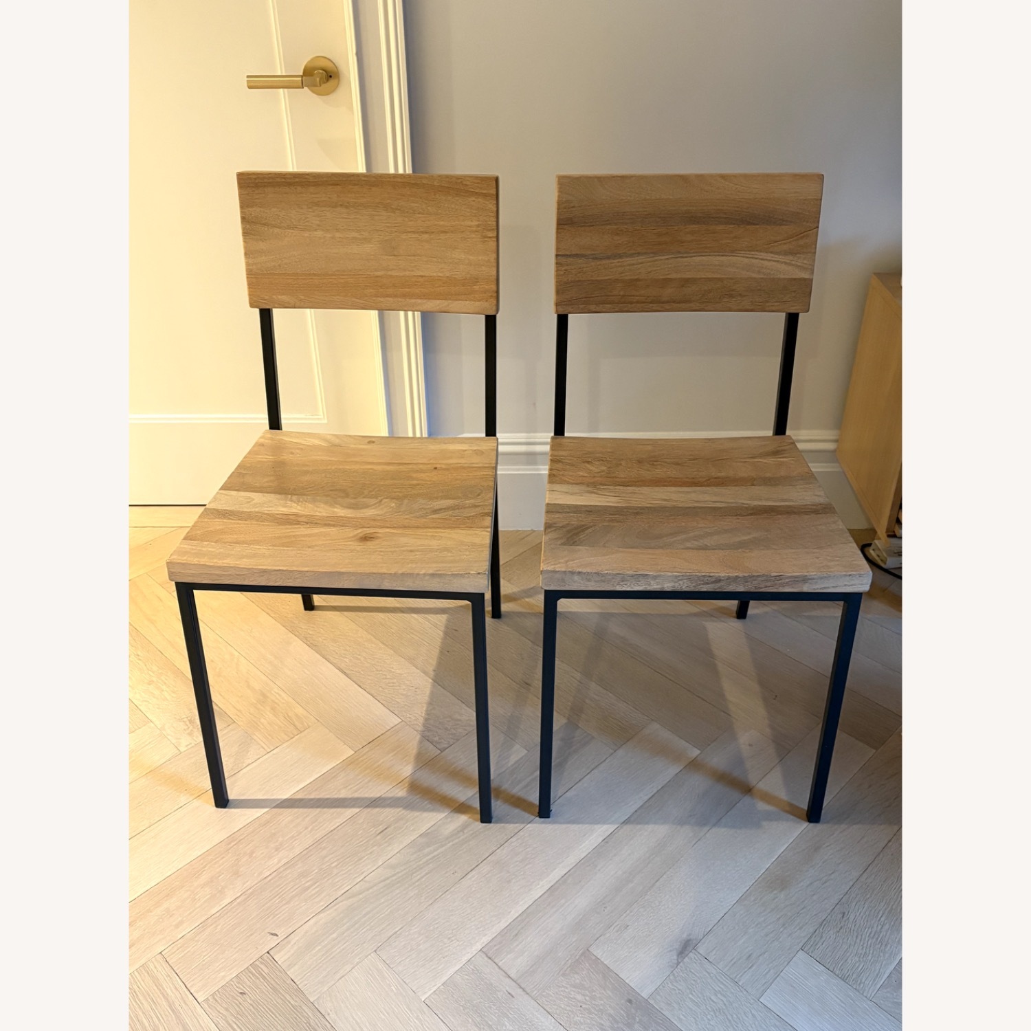 West Elm Rustic Dining Chairs (Set of 2) - image-4