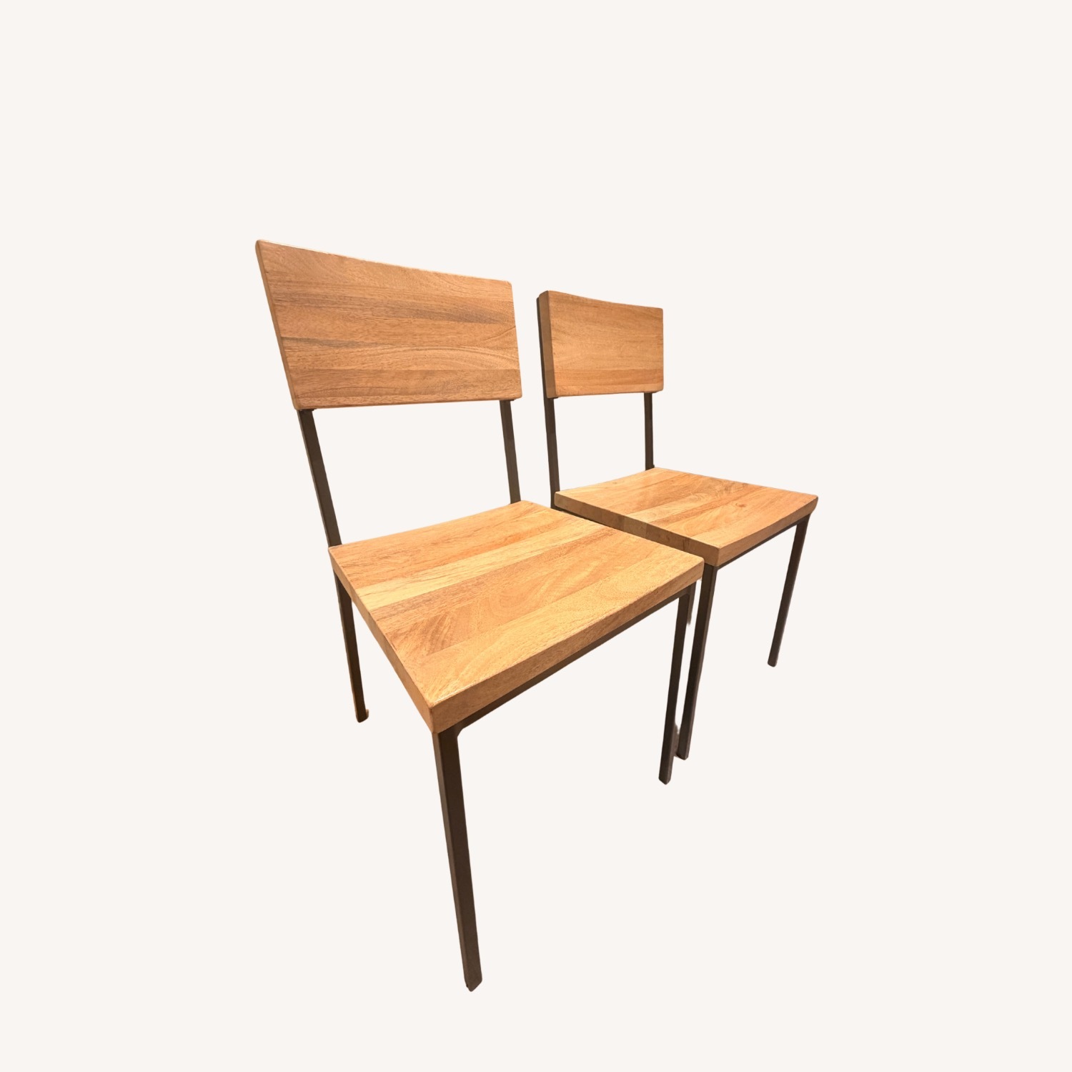 West Elm Rustic Dining Chairs (Set of 2) - image-2