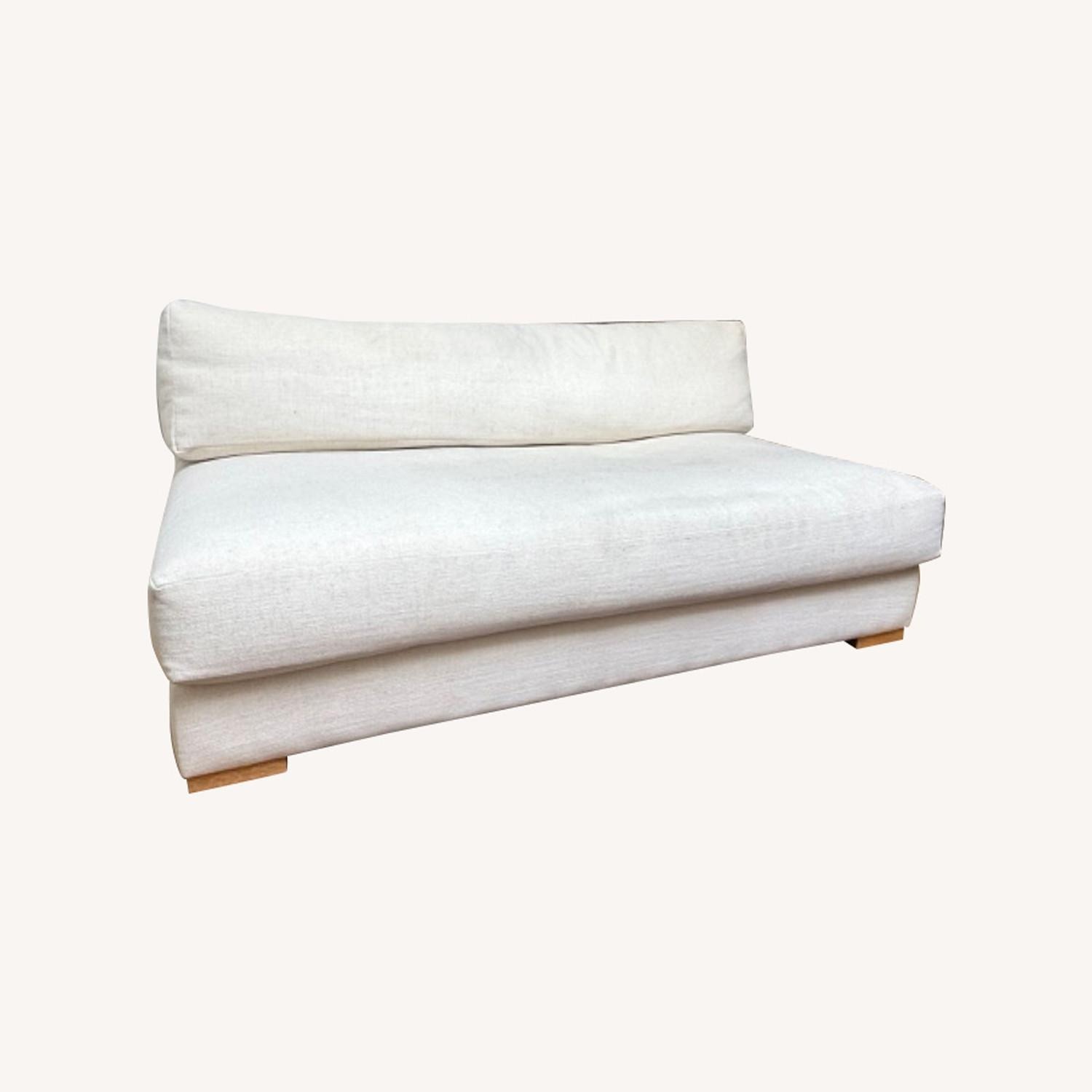 CB2 Piazza White 2 Seater Sofa - image-2