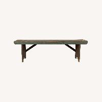 Antique Primitive Farmhouse Wood Bench 